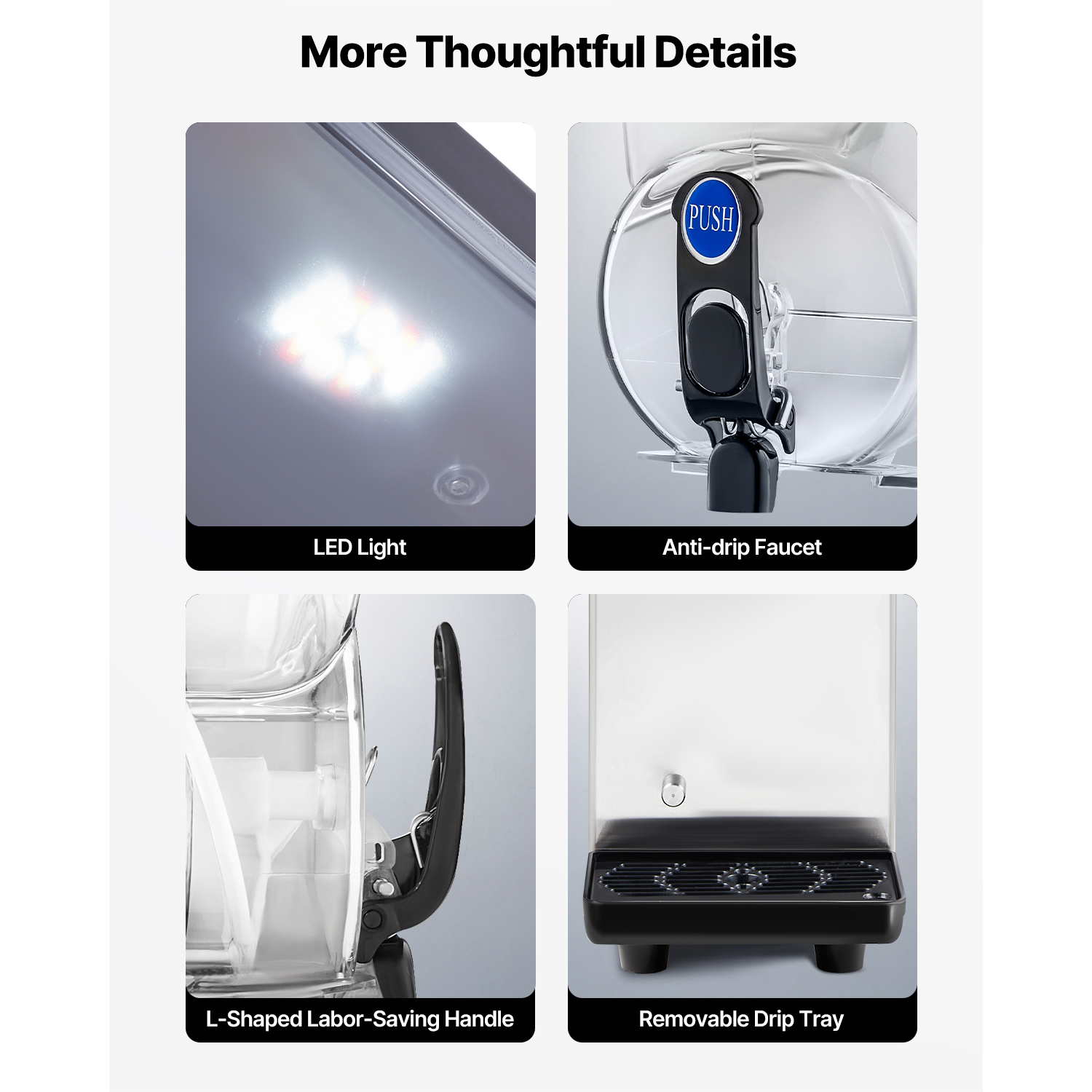 Uimoso Commercial Frozen Drink Slushy Machine 15L/30L/45L Slushie Beverage Maker