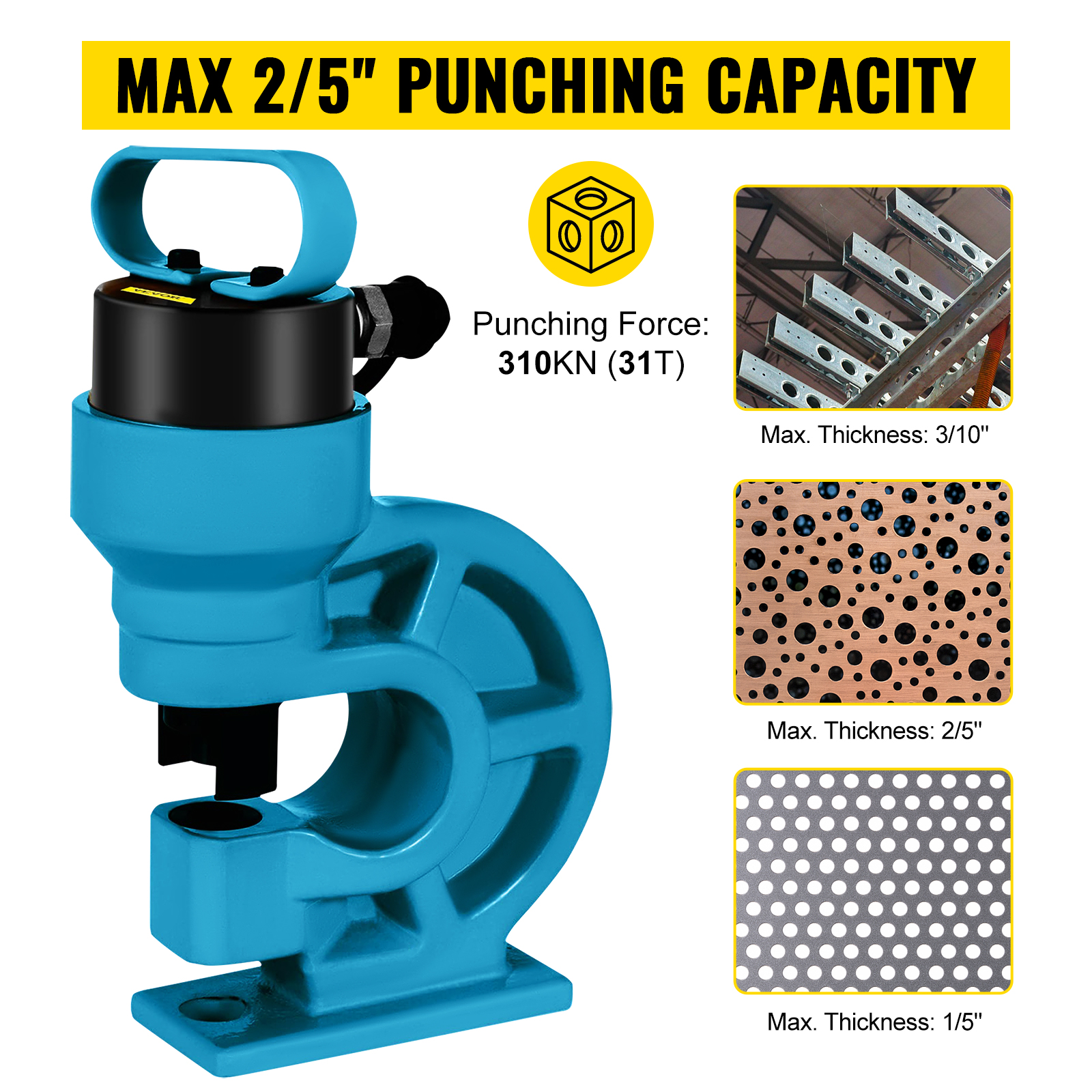 Busbar Punch Die Hydraulic Puncher CH-60 Construction Electrical Dies Punching Tools 