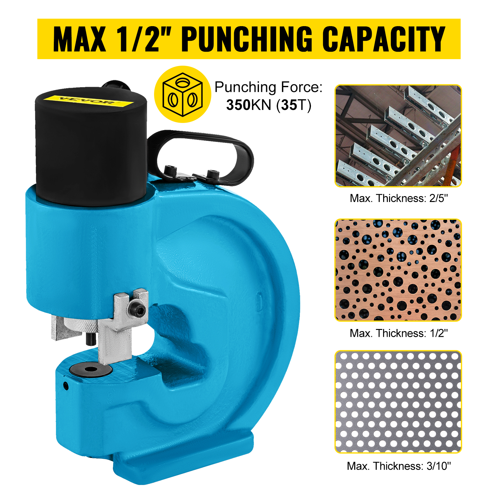High-quality 77LB Hydraulic Hole Punching Tool Copper Hole Puncher CH-70 