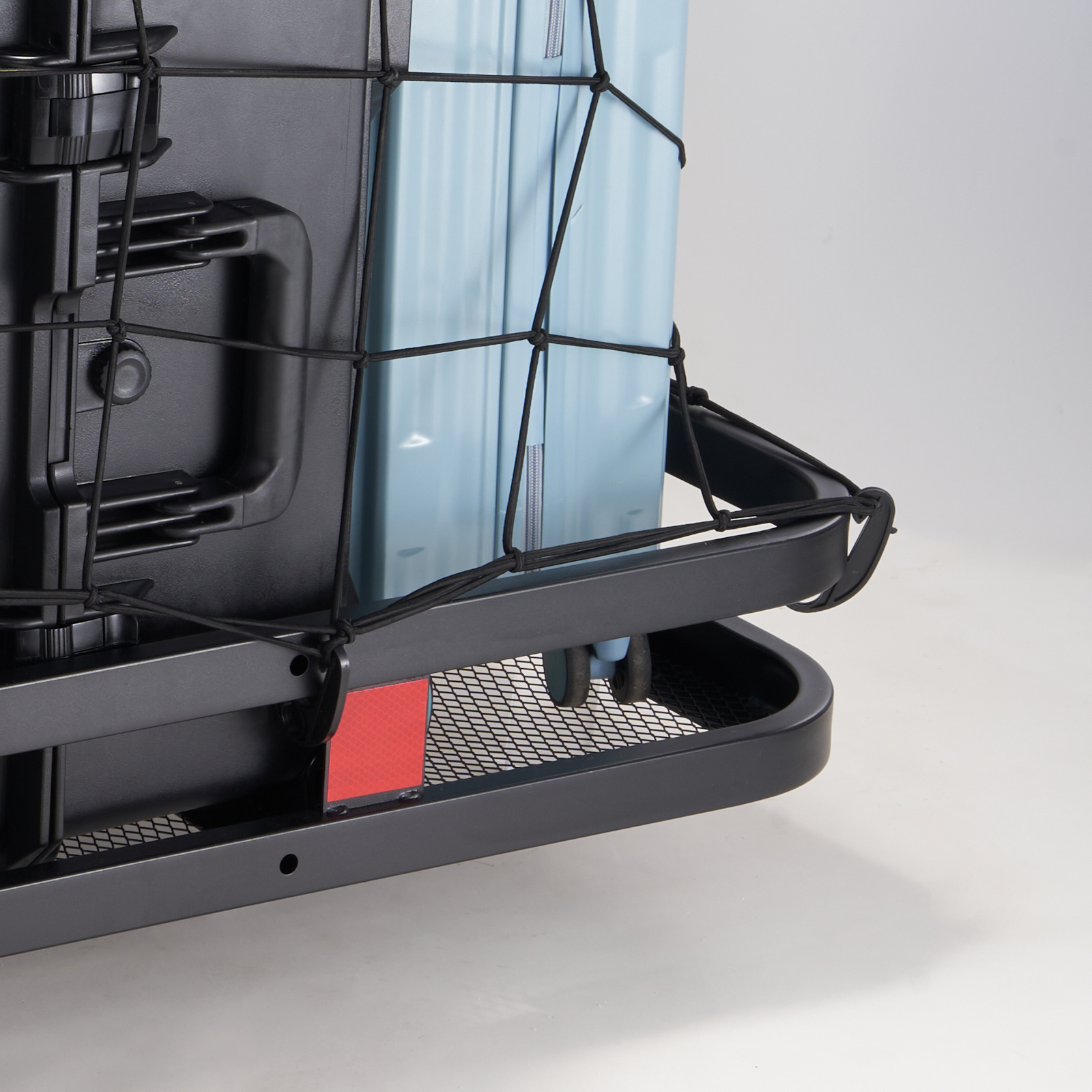 Hitch Mount Storage VEVOR 70" - 500lb Capacity Folding Cargo Carrier With Bag For SUVs & Trucks Hitch Cargo Carrier