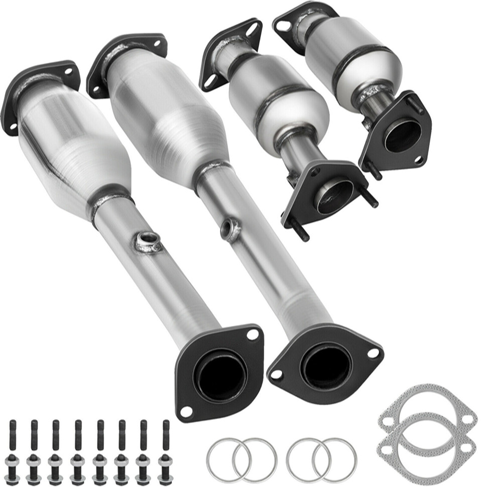 US Converters Set of Left and Right Catalytic Converters with Integrated Exhaust Manifold For Chevy GMC Non-CARB Compliant 