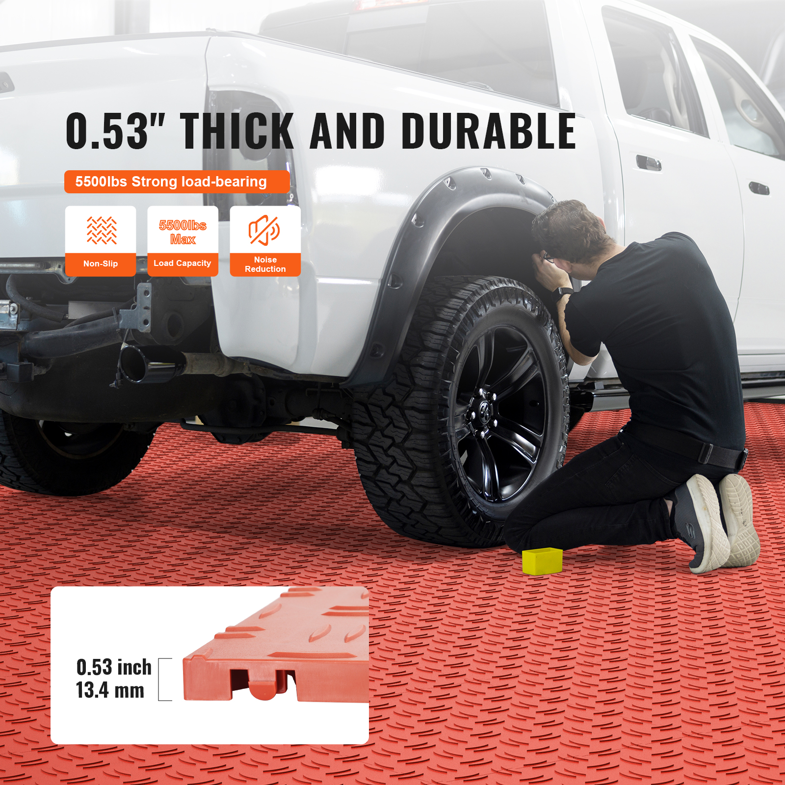 25/50 Pack Garage Floor Tiles Interlocking Flooring Tiles 12x12" 50 sq.ft - Picture 56 of 91