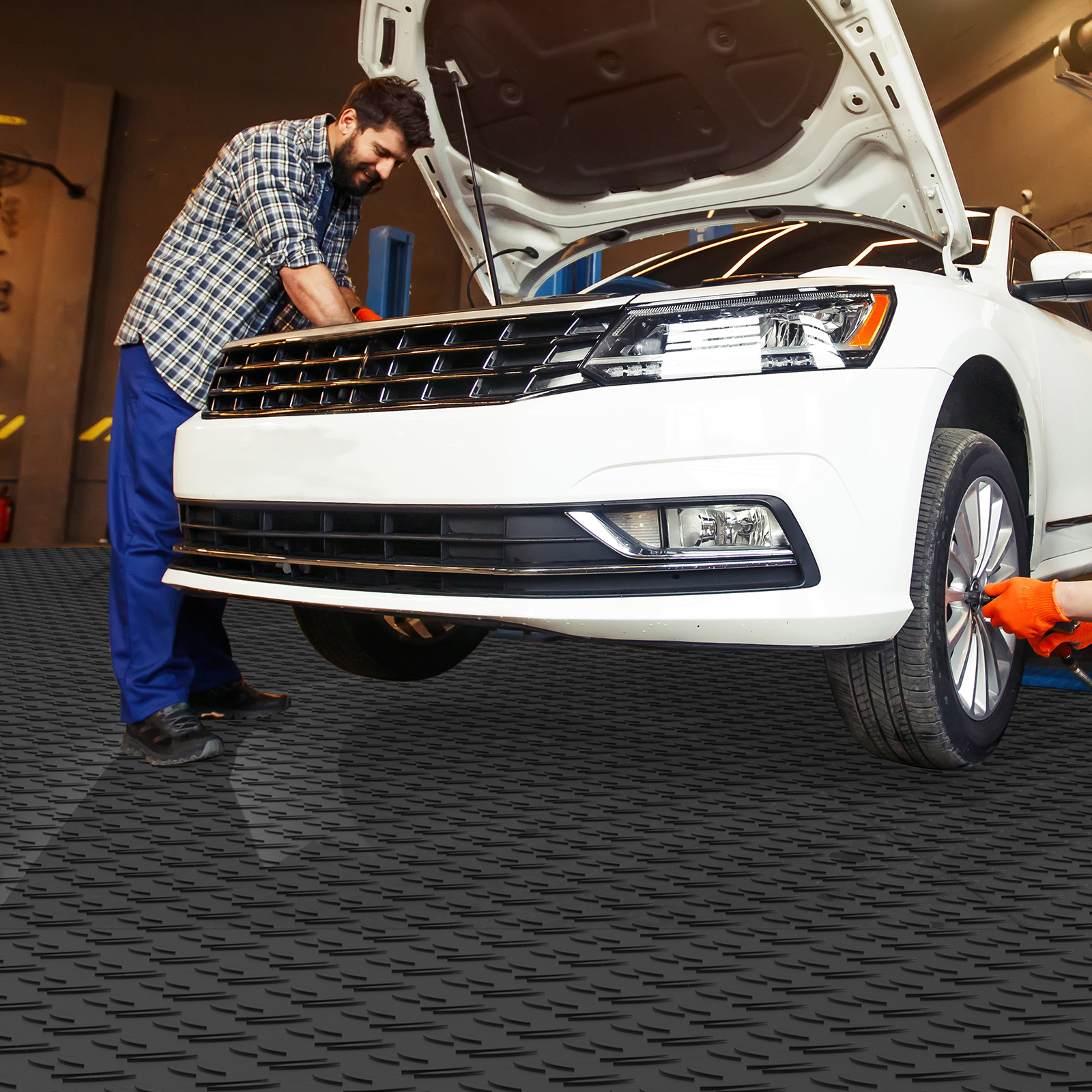 25/50 Pack Garage Floor Tiles Interlocking Flooring Tiles 12x12" 50 sq.ft - Picture 42 of 91