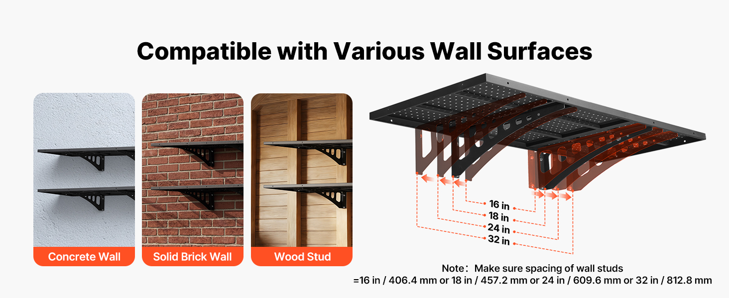 adjustable wall shelf brackets