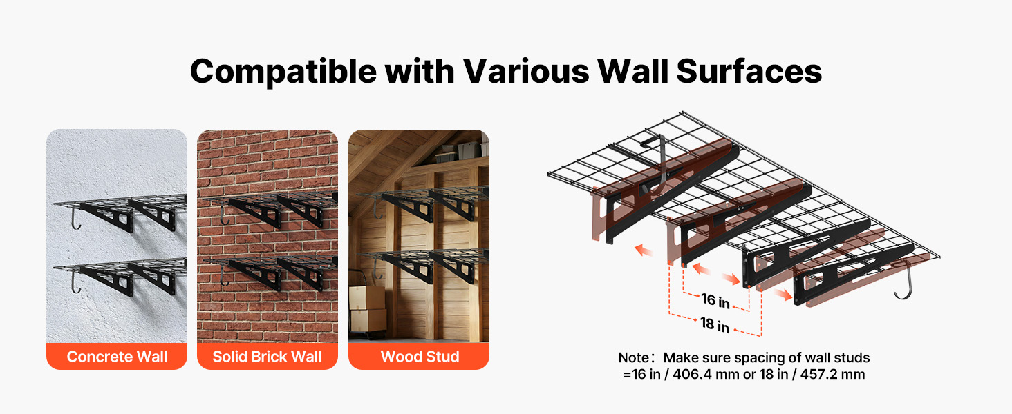 adjustable wall mounting brackets