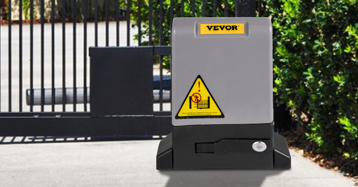 Accessoire Pour Portail Vevor Ouvre-porte Coulissante Portail Auto 1800 Kg 4 Télécommande Contrôle APP Noir