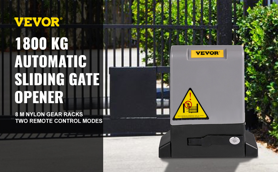 VEVOR Sliding Gate Opener Automatic Sliding Gate 1800 KG 4 Remote & APP