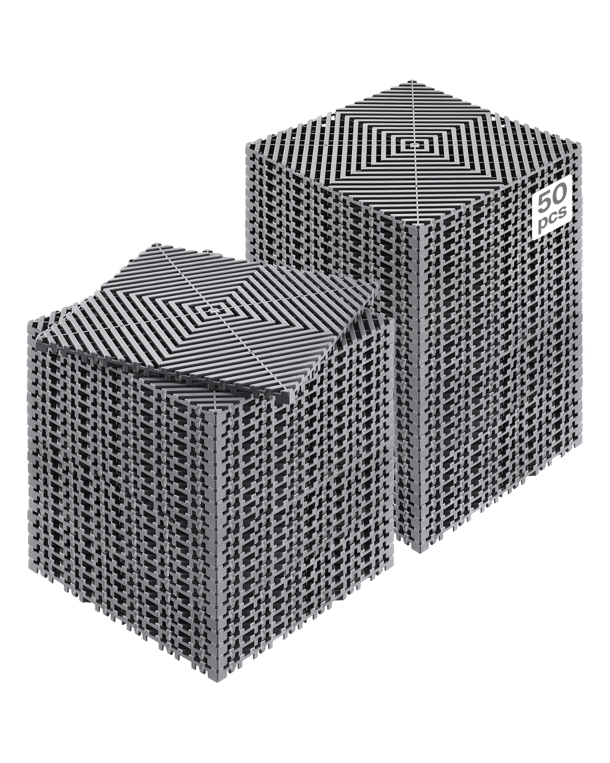 VEVOR 12-55PCS Drainage Mat Interlocking Drainage Cushion Modular Floor Tile