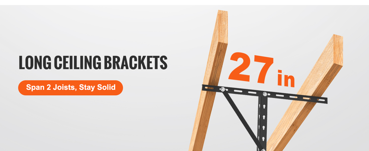 VEVOR Overhead Garage Storage Rack, 4x8 Garage Ceiling Storage Racks