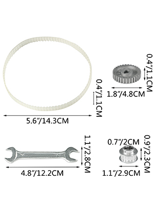 GATES K015523XS Set Cinghie Dentate PowerGrip - Qualità Alta