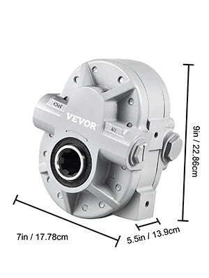 Hydraulické čerpadlo VEVOR 16,6 GPM Hydraulický motor 540 ot./min. Štiepačka dreva SAE 12 výstupný port pre štiepačku na zdvíhanie zadných dverí nákladných automobilov, nožnicový zdvihák, sklápací príves