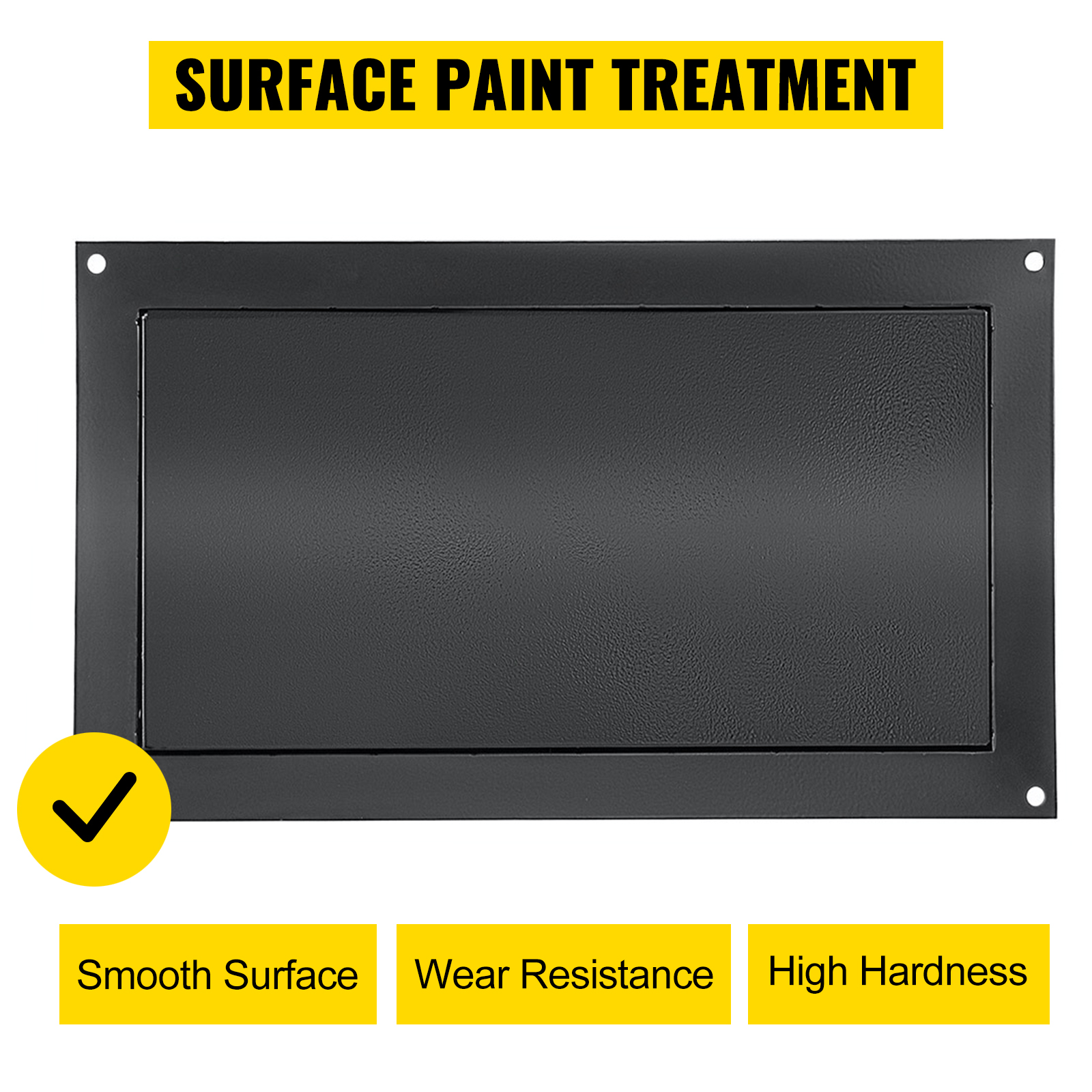 VEVOR Flood Vent, 8" Height x 16" Width Foundation Flood Vent, to Reduce Foundation Damage and Flood Risk, Black, Wall Mounted Flood Vent, for Crawl Spaces,Garages & Full Height Enclosures
