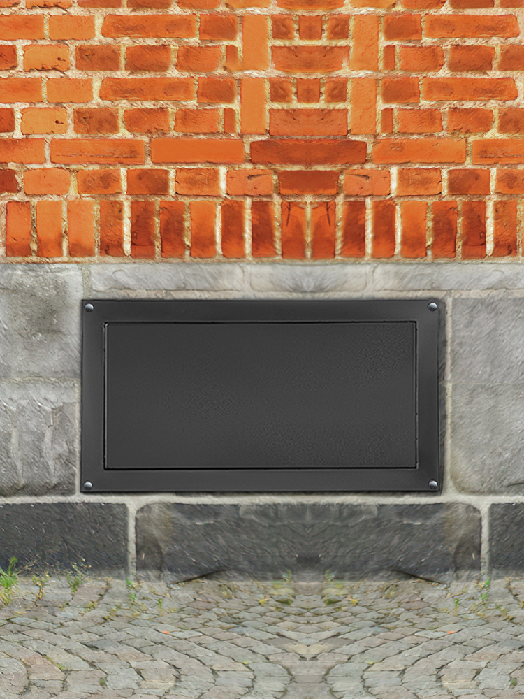 VEVOR Flood Vent, 8" Height x 16" Width Foundation Flood Vent, to Reduce Foundation Damage and Flood Risk, Black, Wall Mounted Flood Vent, for Crawl Spaces,Garages & Full Height Enclosures