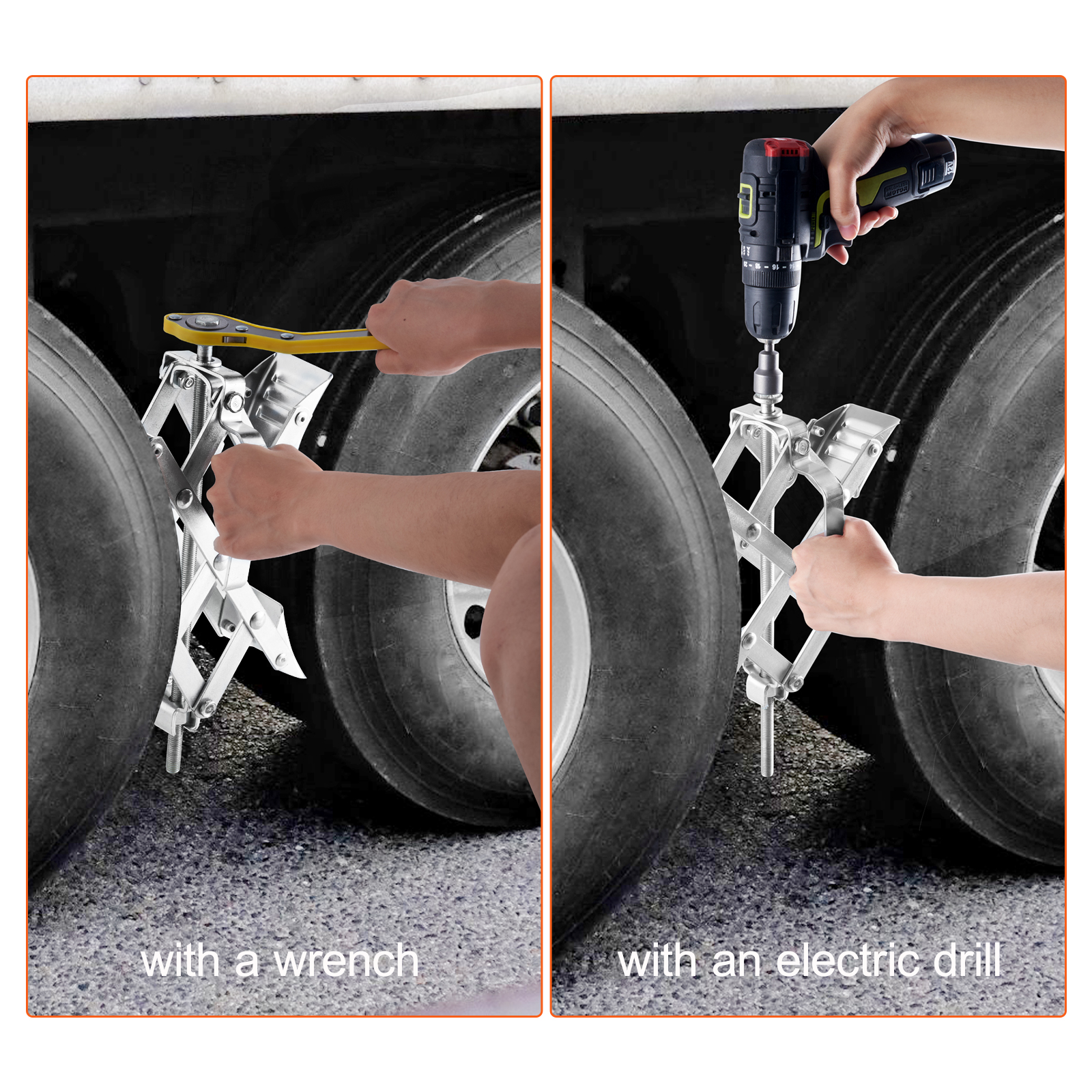 VEVOR Camper Wheel Chock Stabilizer, Xshaped RV Stabilizer Wheel Chock