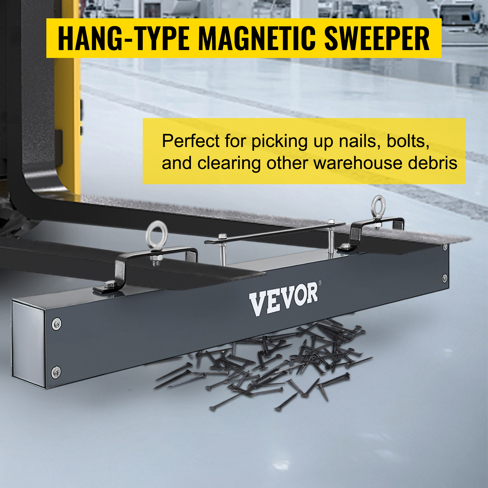 VEVOR Hanging Sweeper 48 inch Sweeper 67 LBS