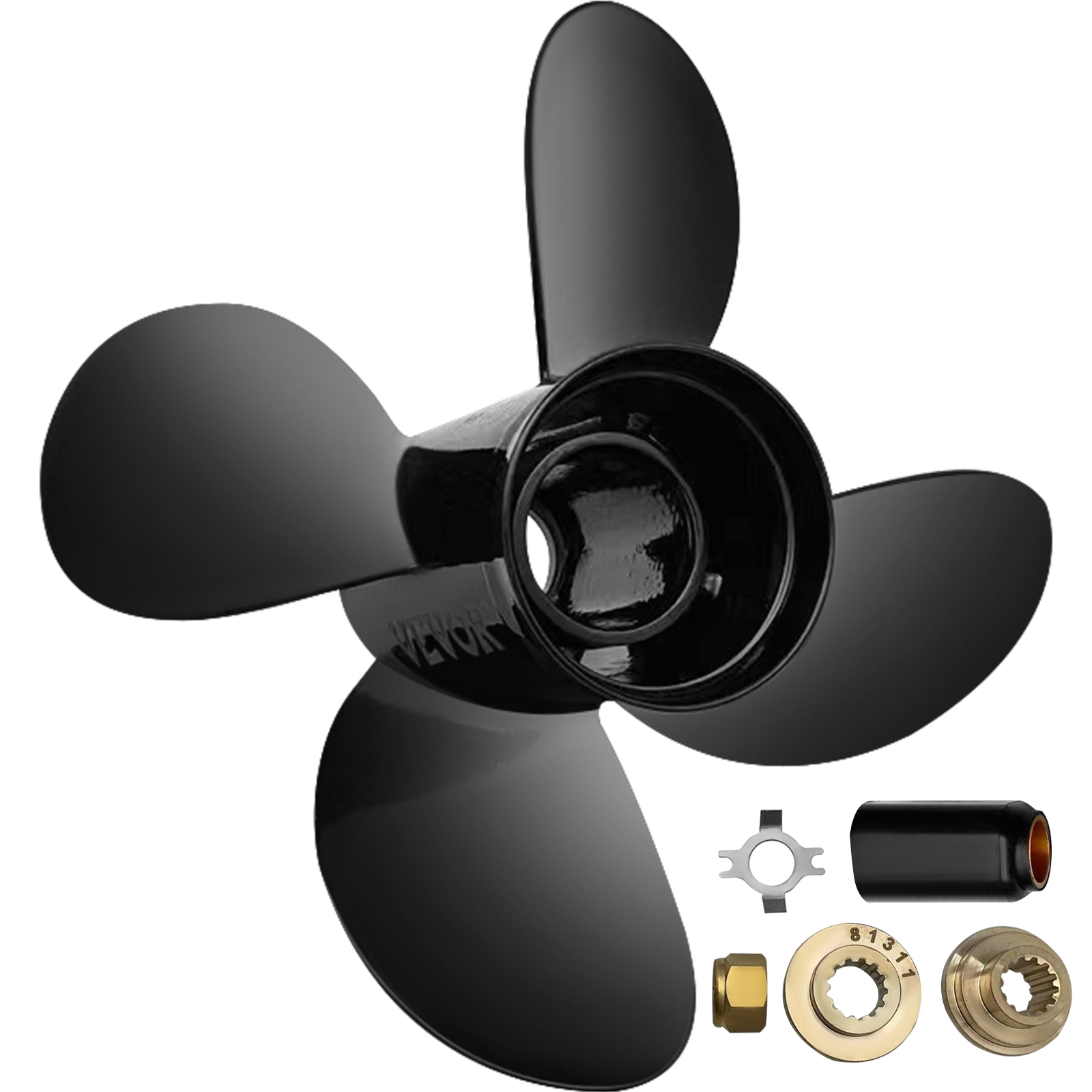 Outboard Propeller,3 Blades,14 1/2