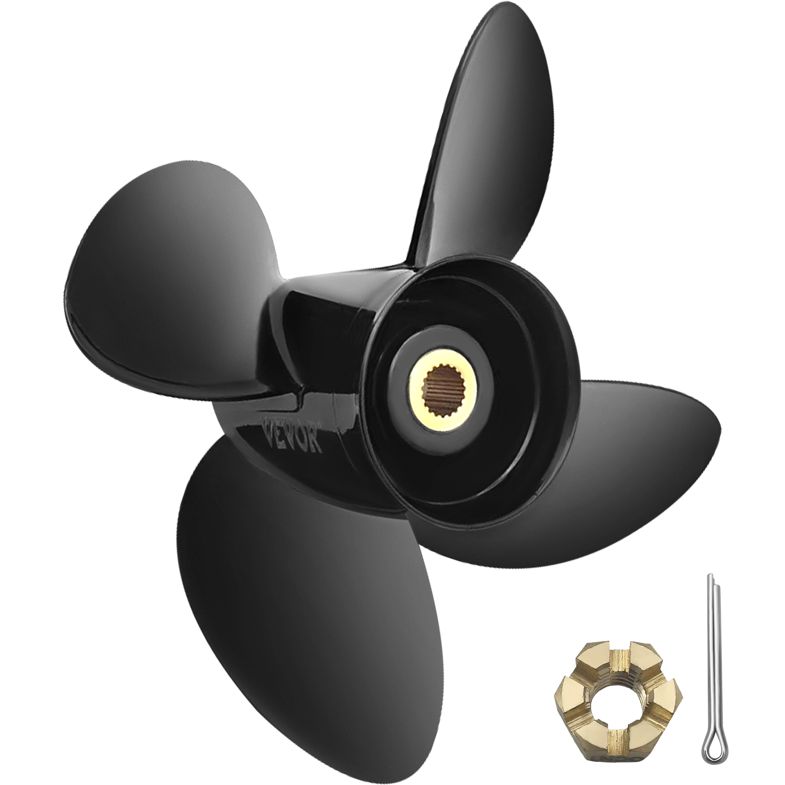 Outboard Propeller,3 Blades,14 1/2