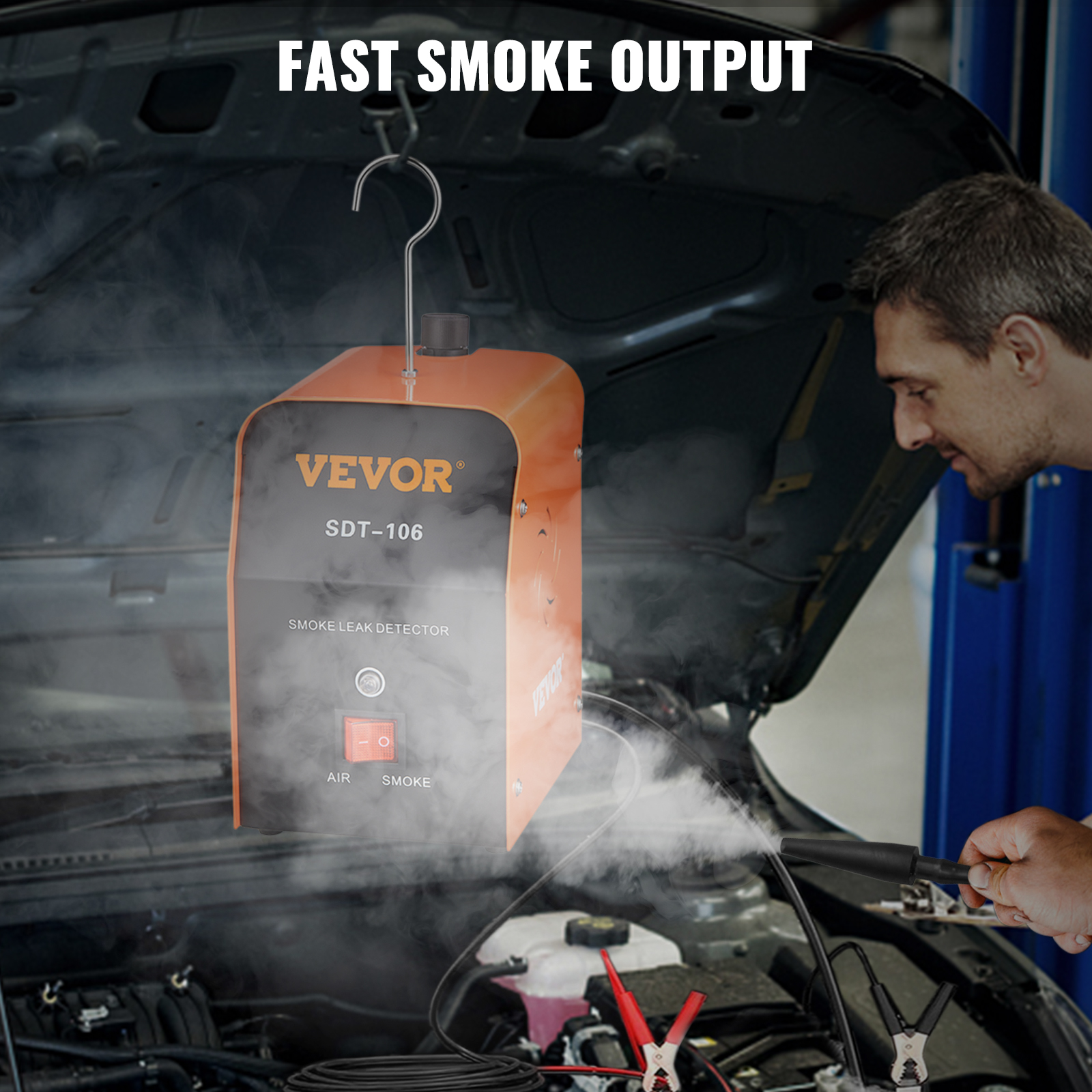 VEVOR Automotive Smoke Leak Detector Smoke Machine Tester EVAP Fuel Pipe  System
