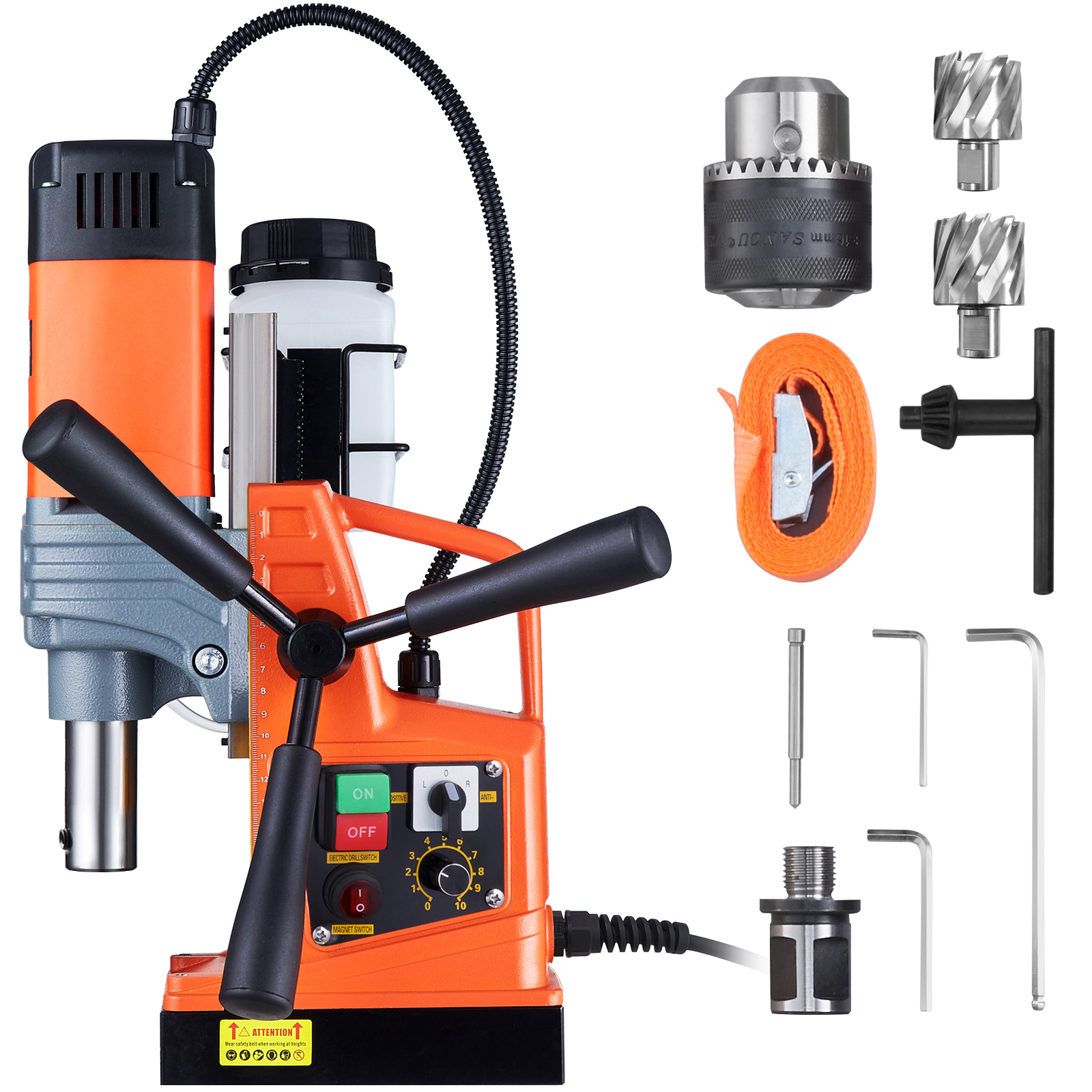 VEVOR Magnetic Drill 1400W 2922lbf/13000N Portable Mag Drill Press 810RPM  eBay