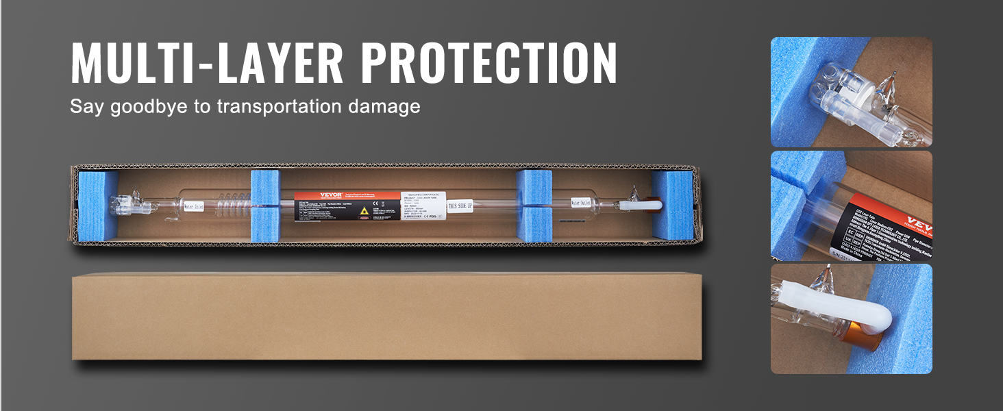 Tubo Laser CO2 Reci 90W (100W Picco) 1240 Mm - Per Taglio E Incisione, Garanzia 18 Mesi