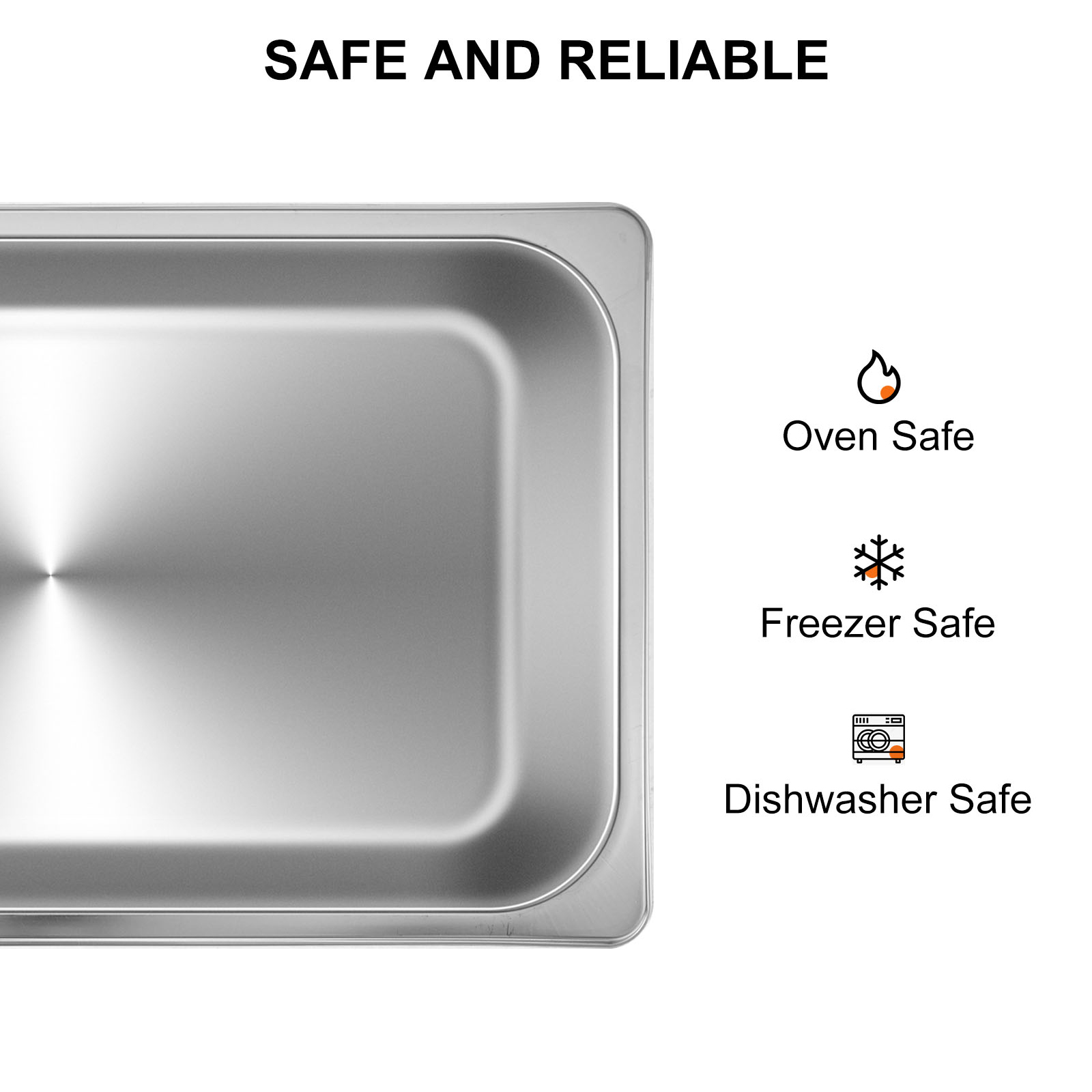 bac inox alimentaire,acier inoxydable,lot de 4