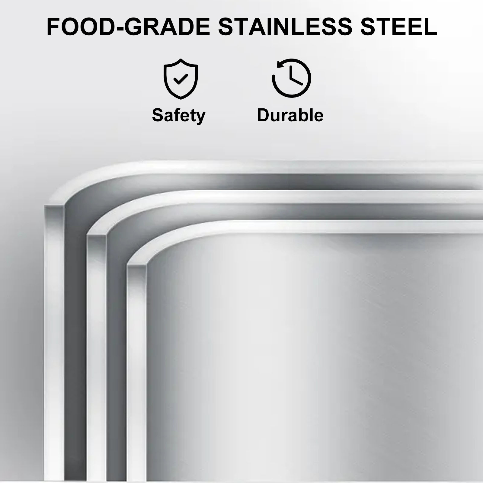 Sartenes de aluminio de 21 x 13 pulgadas (paquete de 20) sartenes duraderas  de papel de aluminio profundo y mesa de vapor – Sartén profunda para