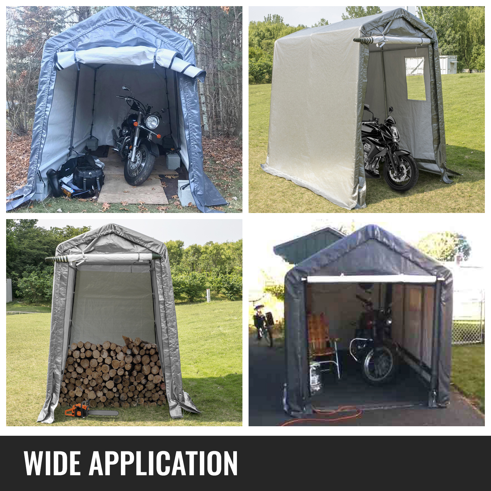 Aoxun 6x8x7 FT Outdoor Portable Storage Shed Tent Poland