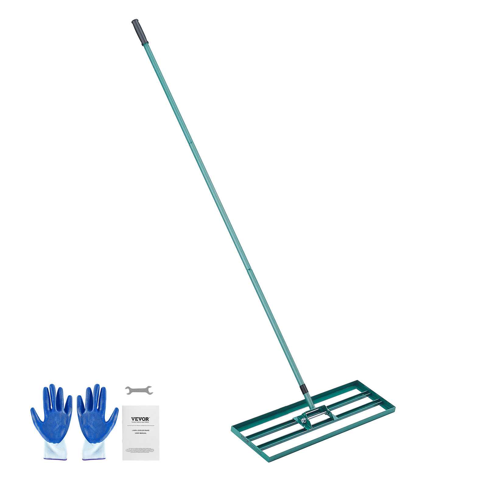 VEVOR Lawn Leveling Rake 48’’/30’’/36"x10" Level Lawn Tool with 78" Steel Handle - Imagen 15 de 38