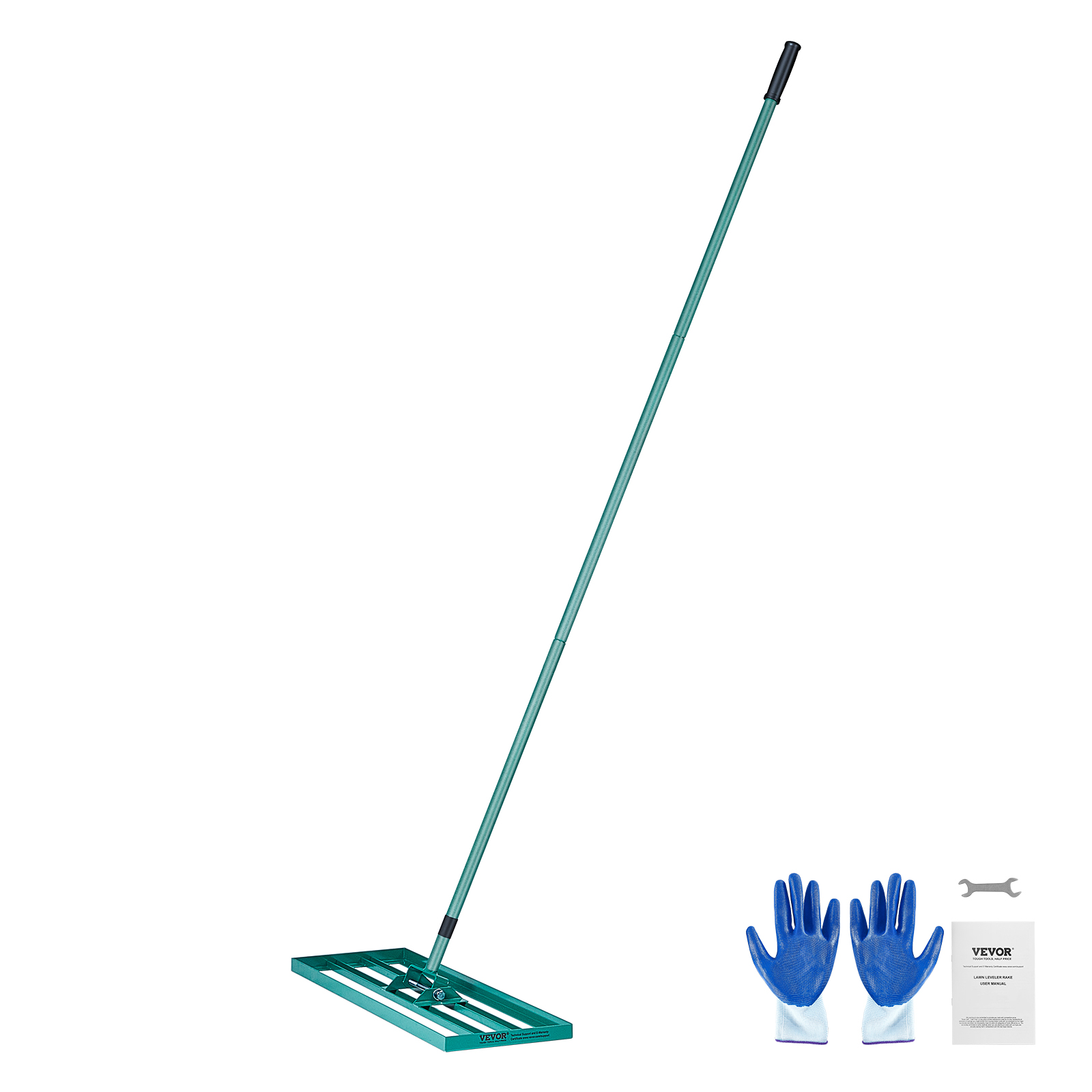 VEVOR Lawn Leveling Rake 48’’/30’’/36"x10" Level Lawn Tool with 78" Steel Handle - Imagen 23 de 38