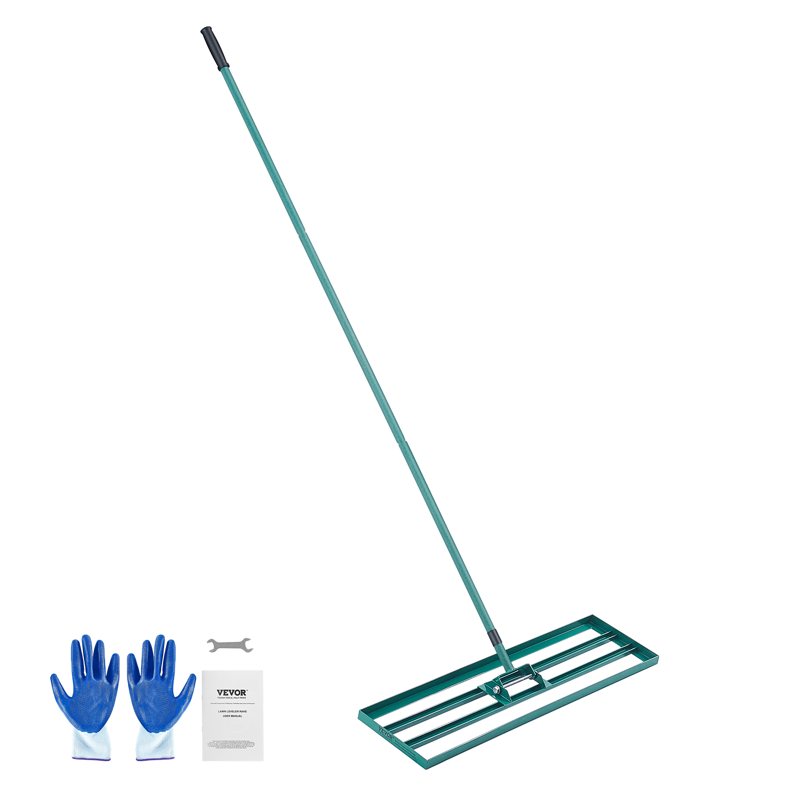 VEVOR Lawn Leveling Rake 48’’/30’’/36"x10" Level Lawn Tool with 78" Steel Handle - Imagen 27 de 38