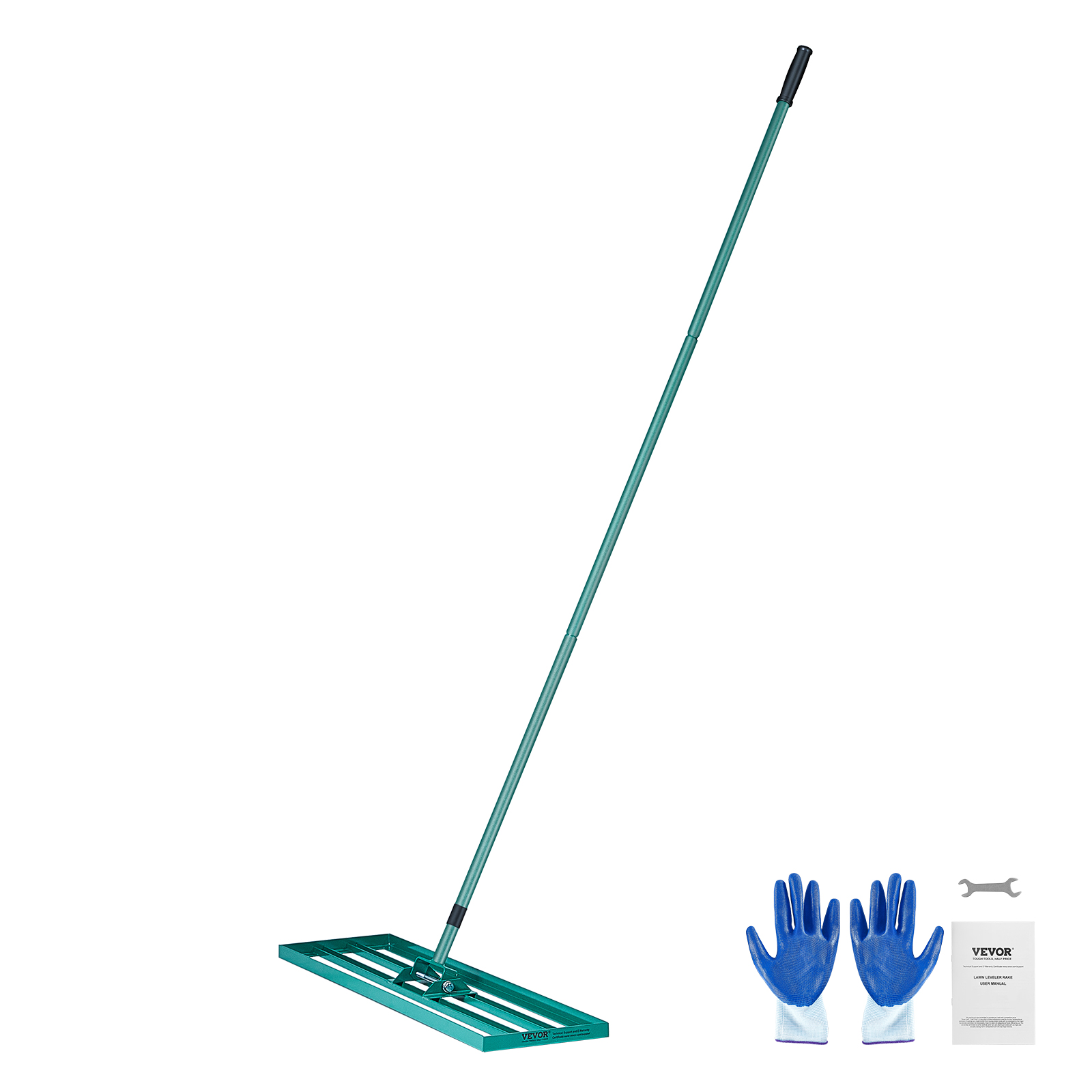 VEVOR Lawn Leveling Rake 48’’/30’’/36"x10" Level Lawn Tool with 78" Steel Handle - Imagen 35 de 38