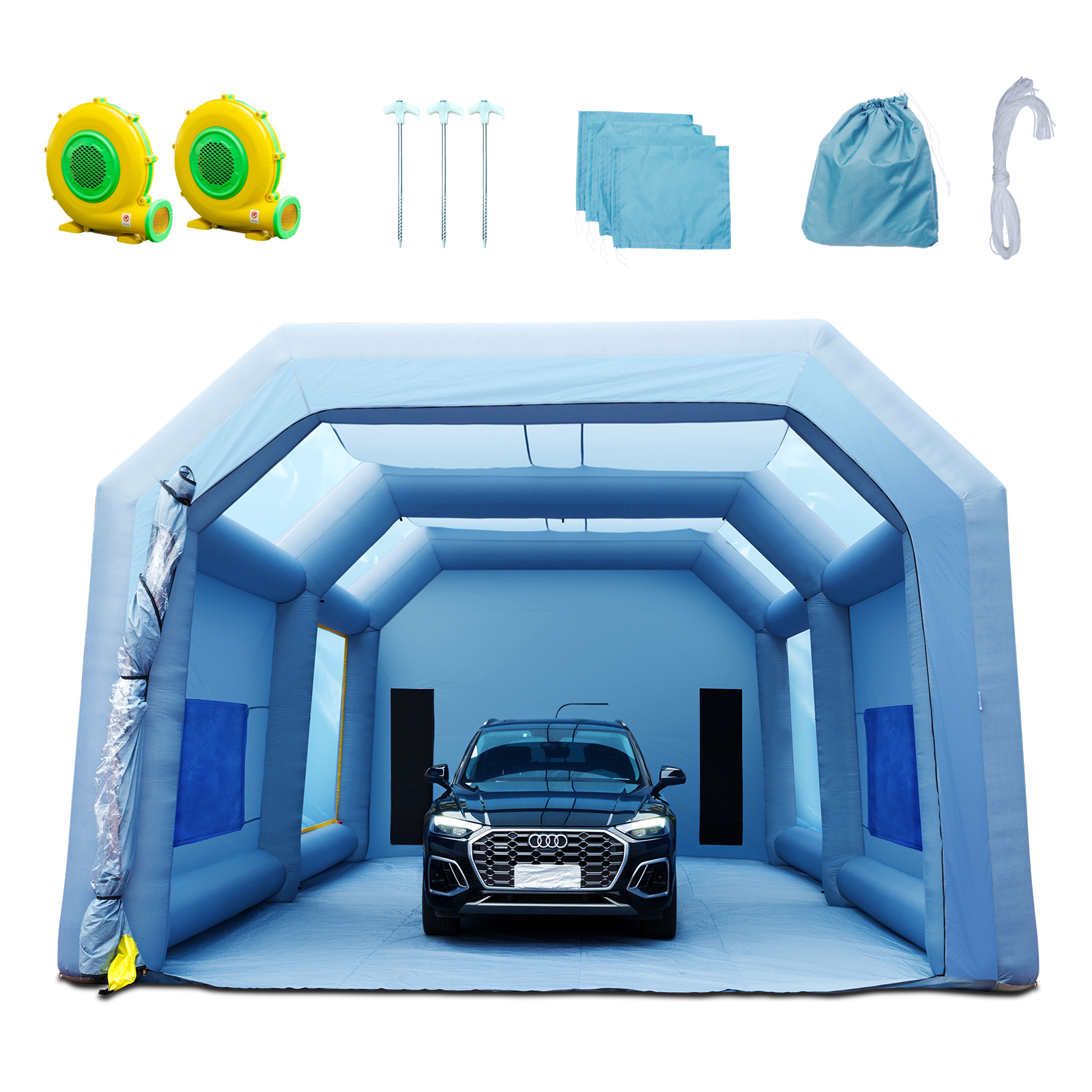 Inflatable Spray Booth,Tent,2 Blowers