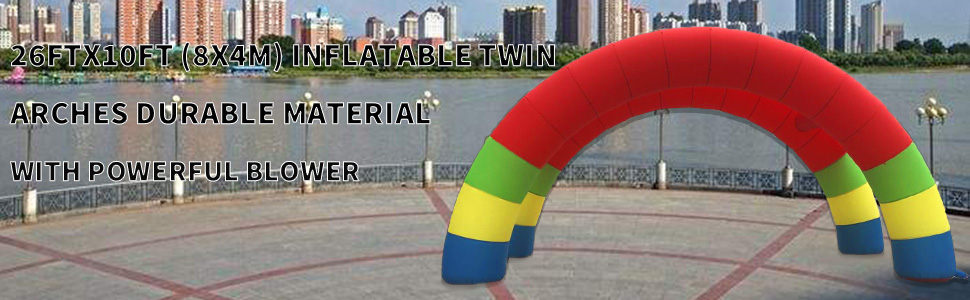 Twin Arches, Inflatable, 8x4m