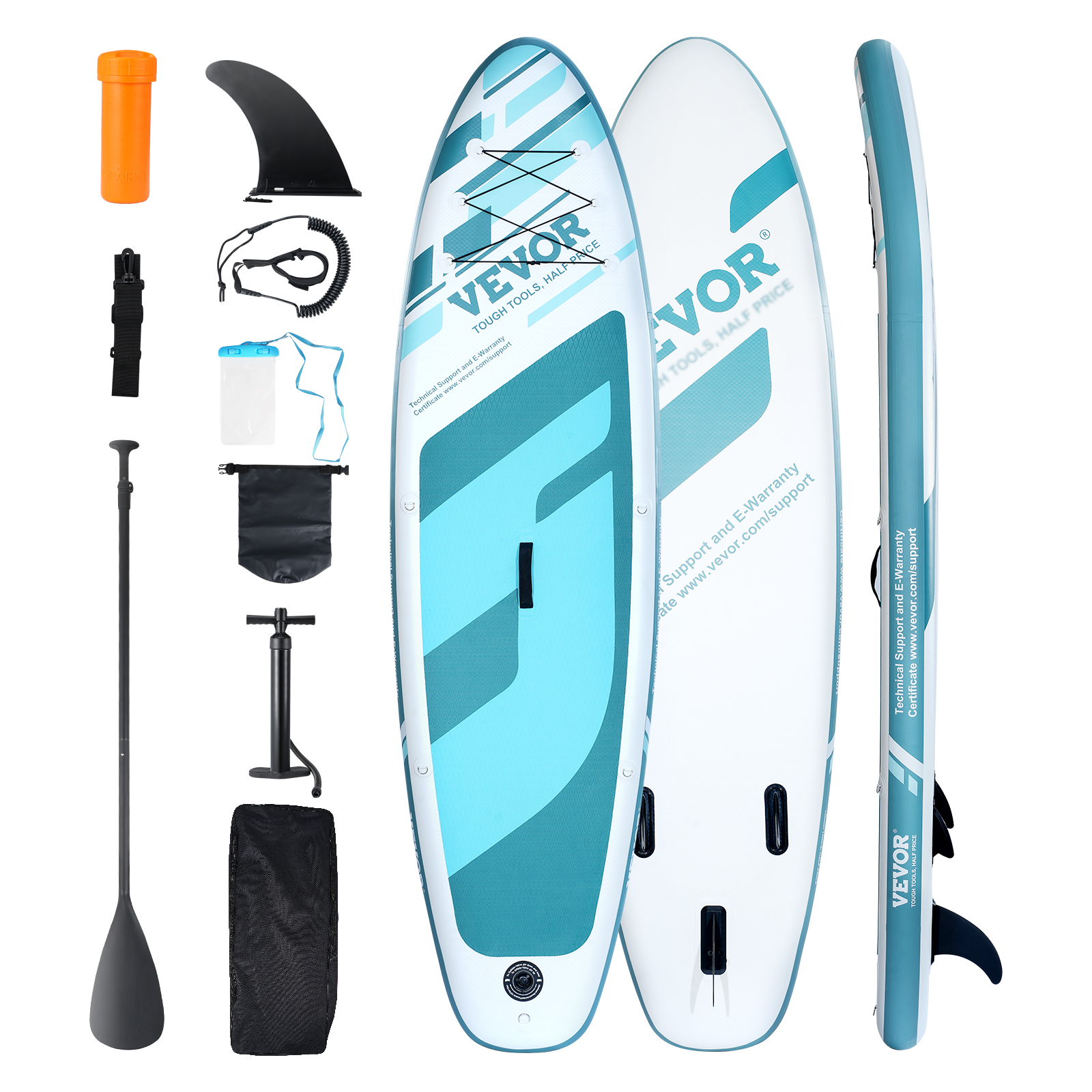 VEVOR Inflatable Stand Up Paddle Board 10.6/11/10ft Board with Seat ...