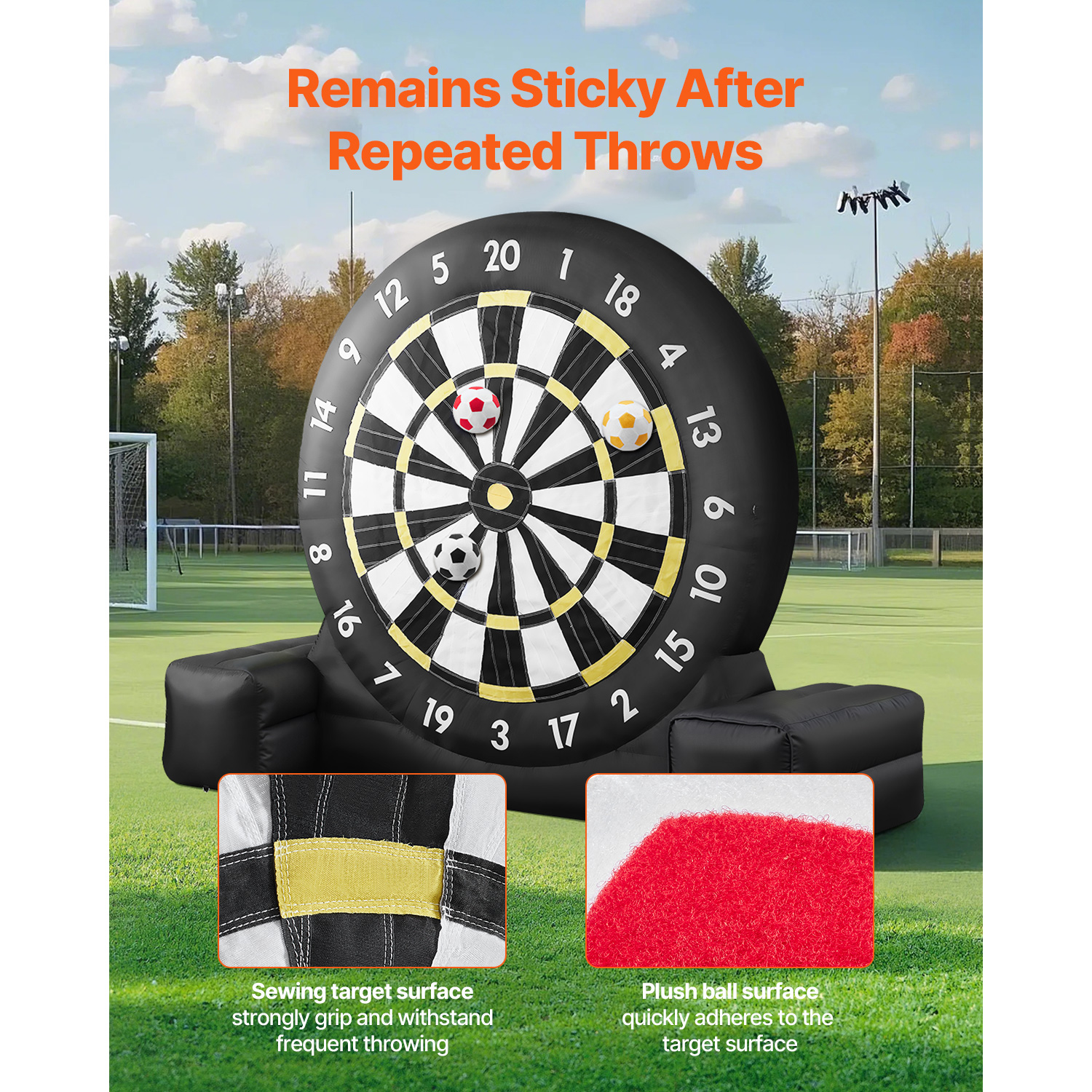 Uimoso Inflatable Soccer Dart Board
