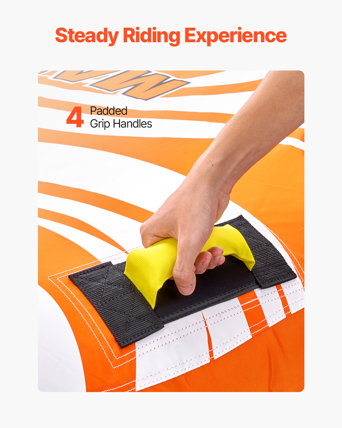 Towable Tube for Boating 1-2/3/4 Riders Boating Tubes Towable Water Sport