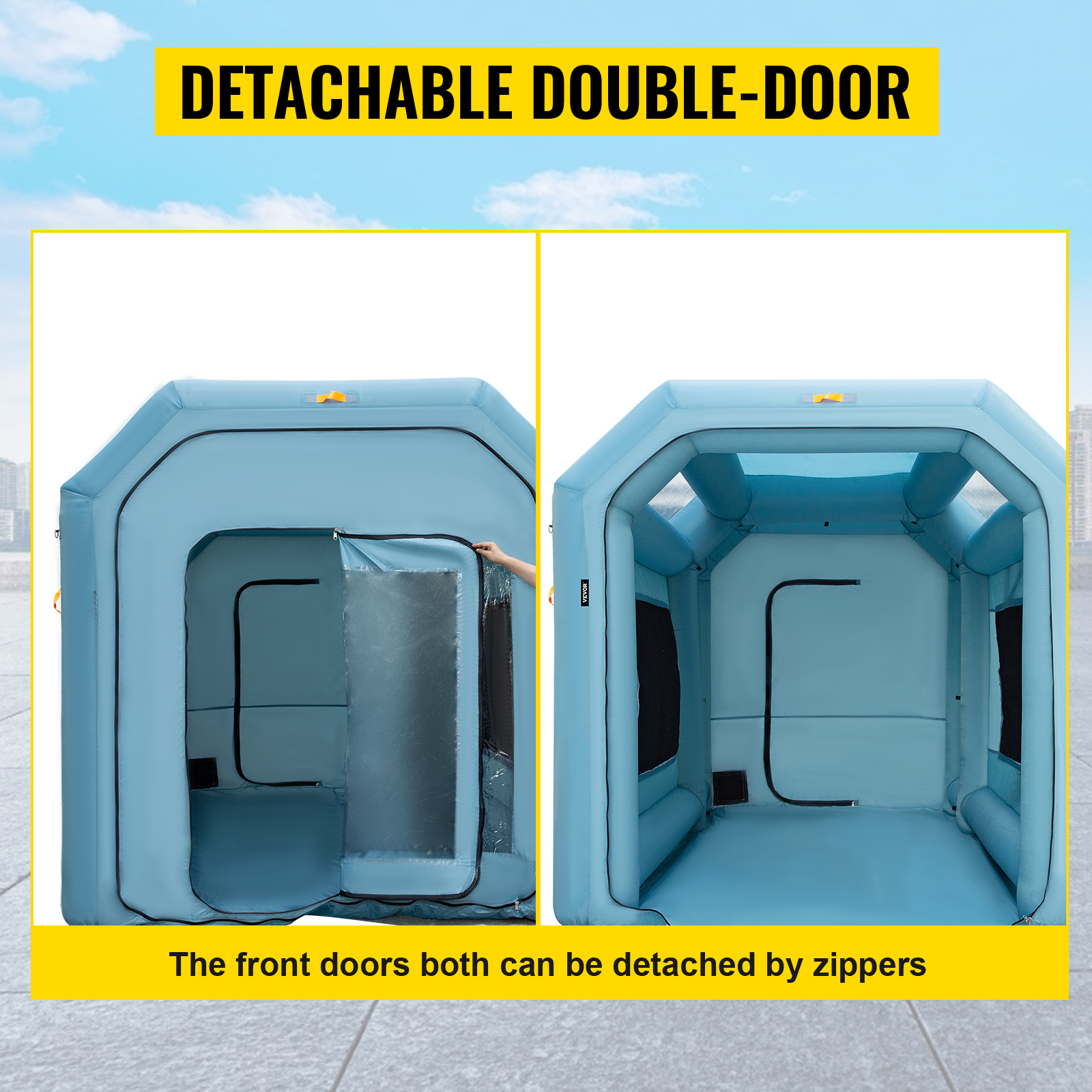 Portable Inflatable Paint Booth, 23x13x8ft Inflatable Spray Booth