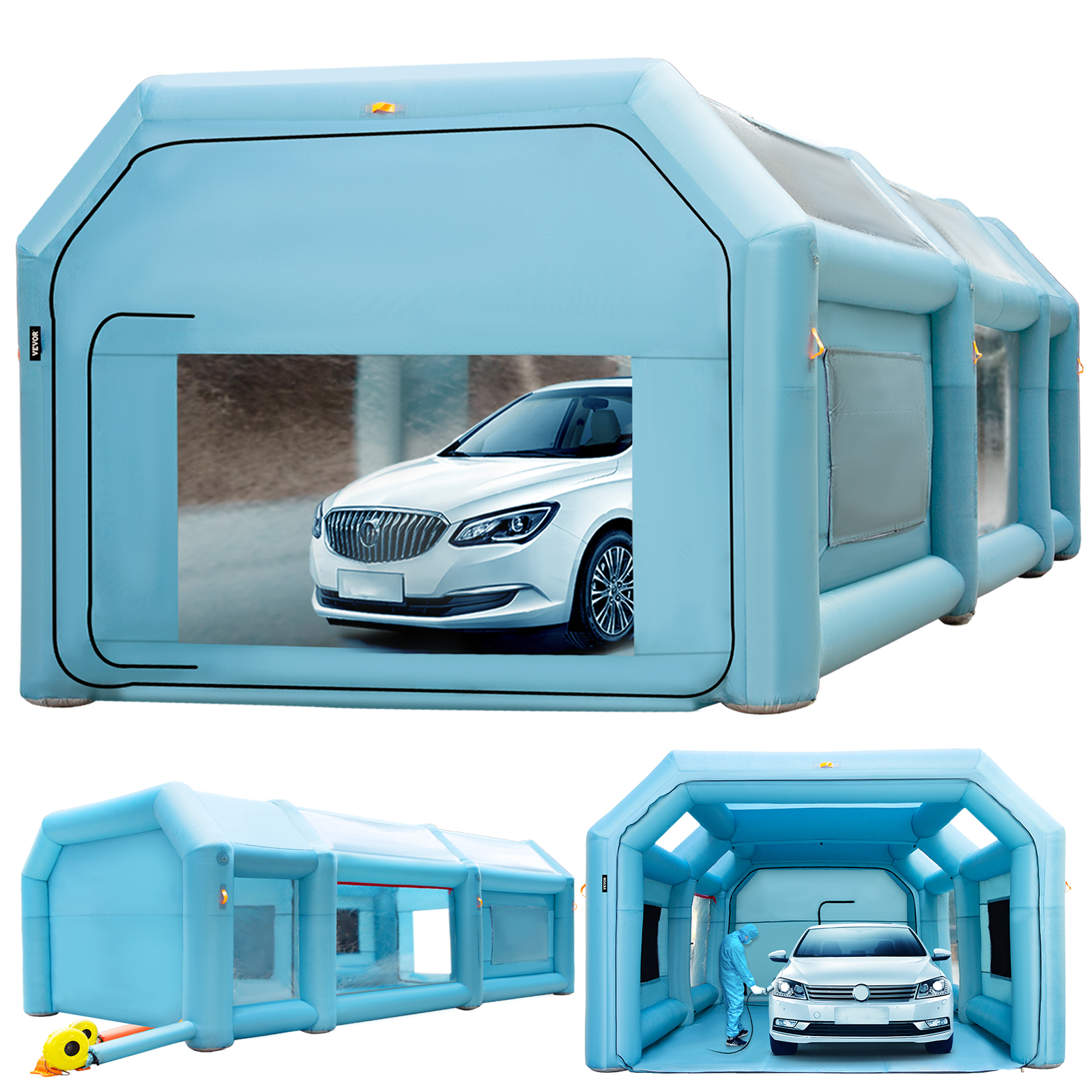 Edrosie Inc Portable Inflatable Paint Booth Large Spray Booth Car