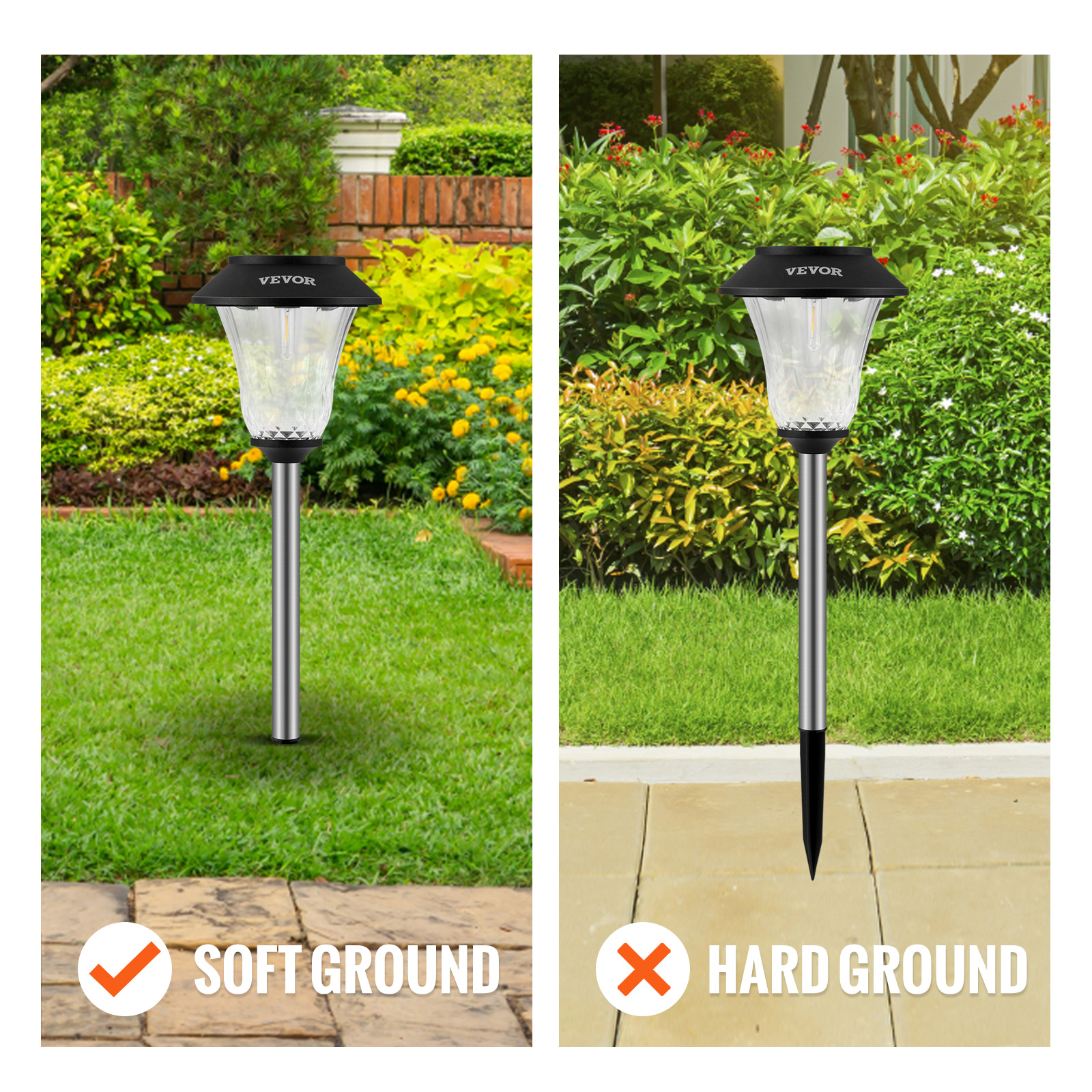 PATIOPIA Luci Solari Da Giardino A Forma Di Lucciola – 8 Pezzi, Impermeabili IP67, LED Caldo, Autonome Per Percorsi, Prati E Cortili - 3