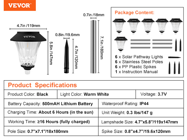 Pack] 7 watts LED en acier inoxydable stand éclairage terrasse 2x prises  IP44