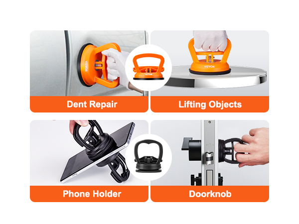 Konvor Dent Puller,3 Pack Car Dent Puller Dent Remover Tool Dent Removal  Kit for Car Suction Cup Dent Puller and Dent Repair Kit Handle Lifter for