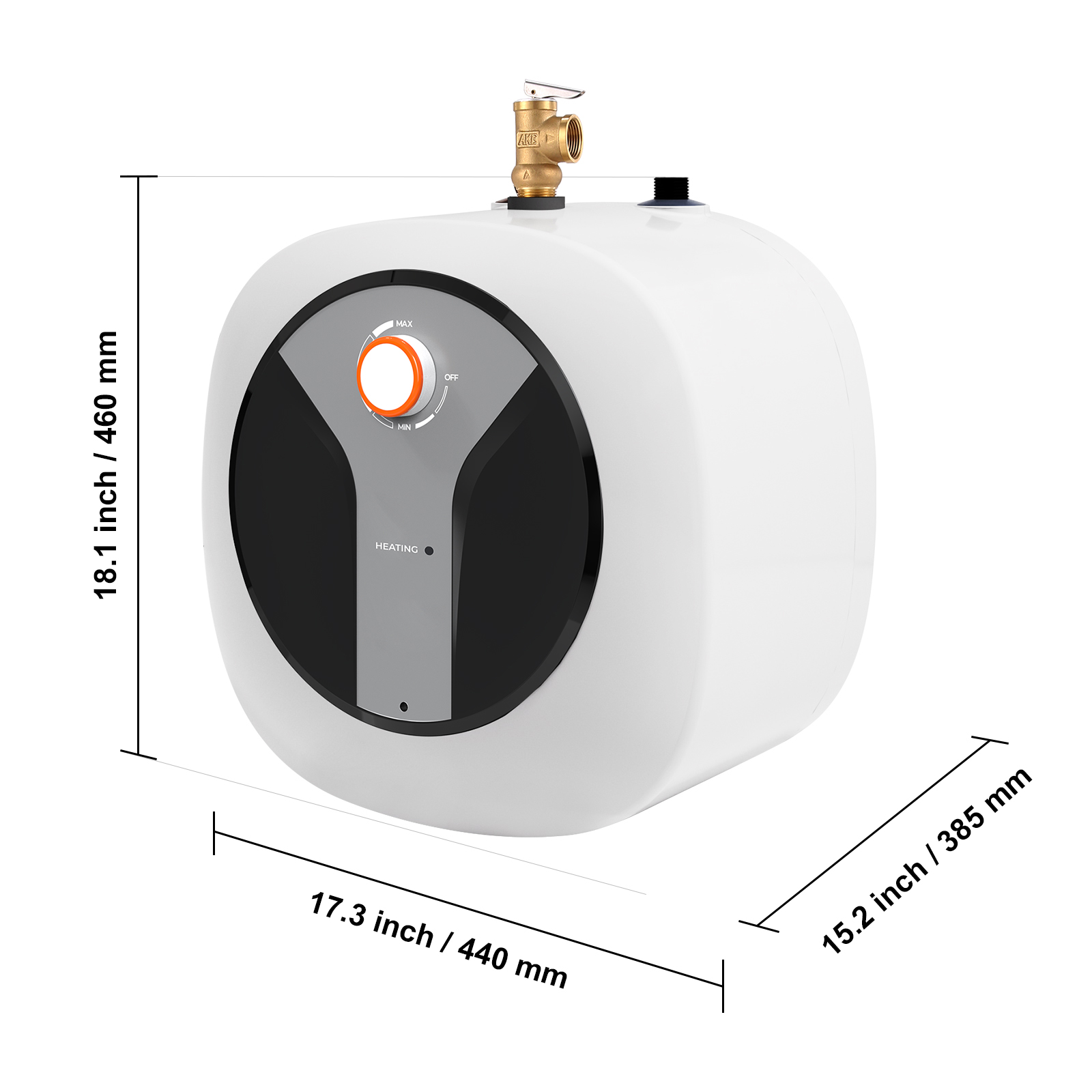2.5/4/8 Gal Electric Hot Water Heater Mini Tank Compact 1400W Kitchen Sink - Picture 41 of 44
