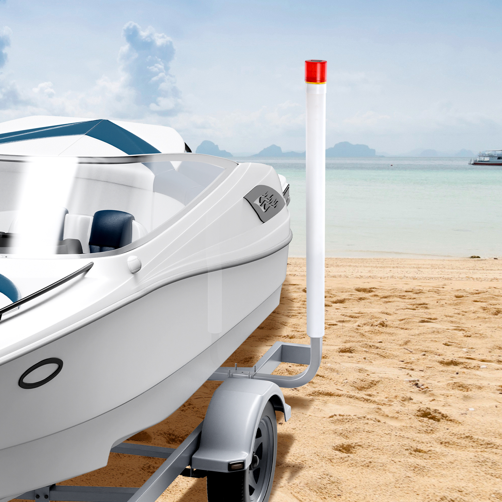 VEVOR Boat Trailer Guide 48/62/43/60/46” Galvanized Guide on PVC Poles Sailboat - Picture 70 of 86