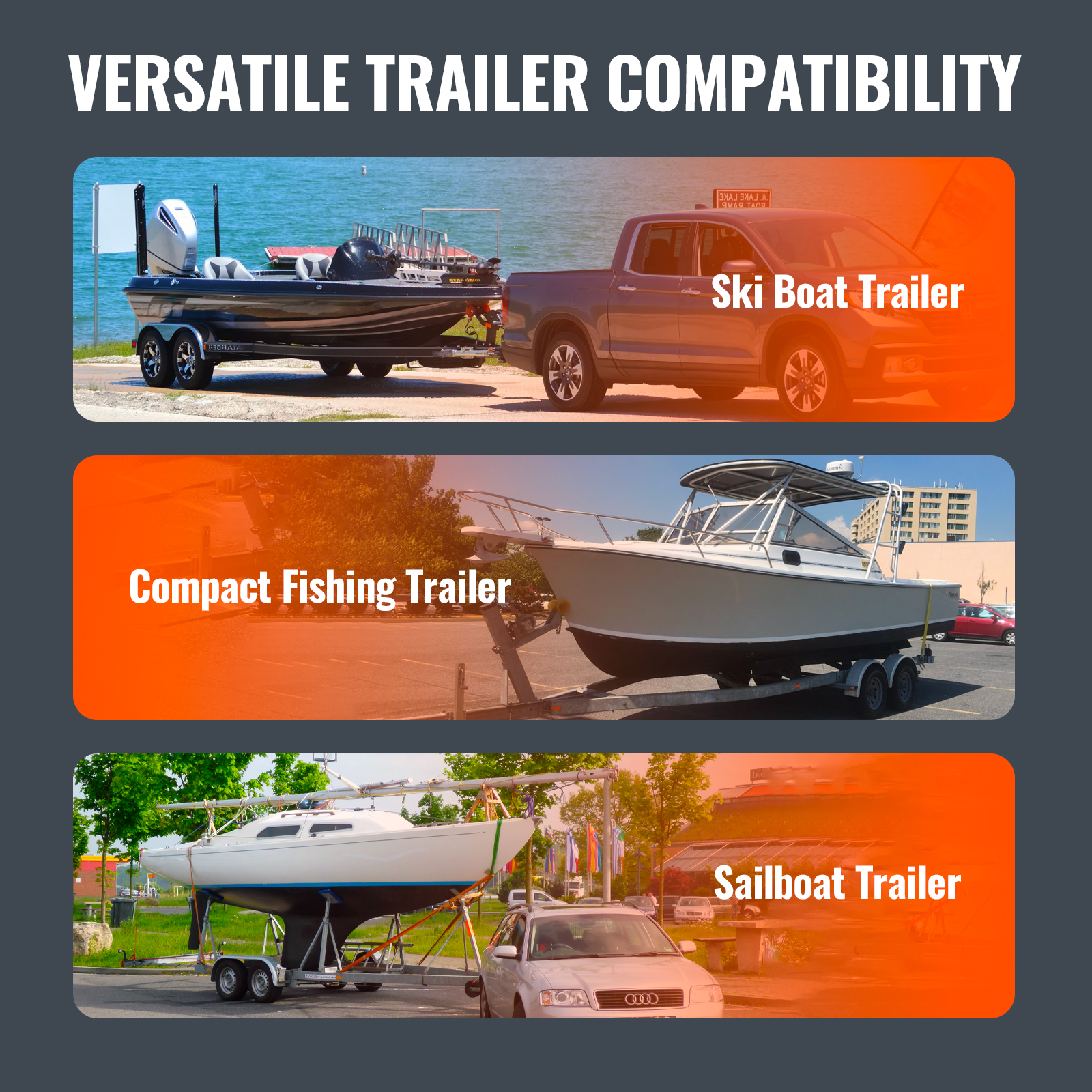 VEVOR Boat Trailer Guide 48/62/43/60/46” Galvanized Guide on PVC Poles Sailboat - Picture 56 of 86
