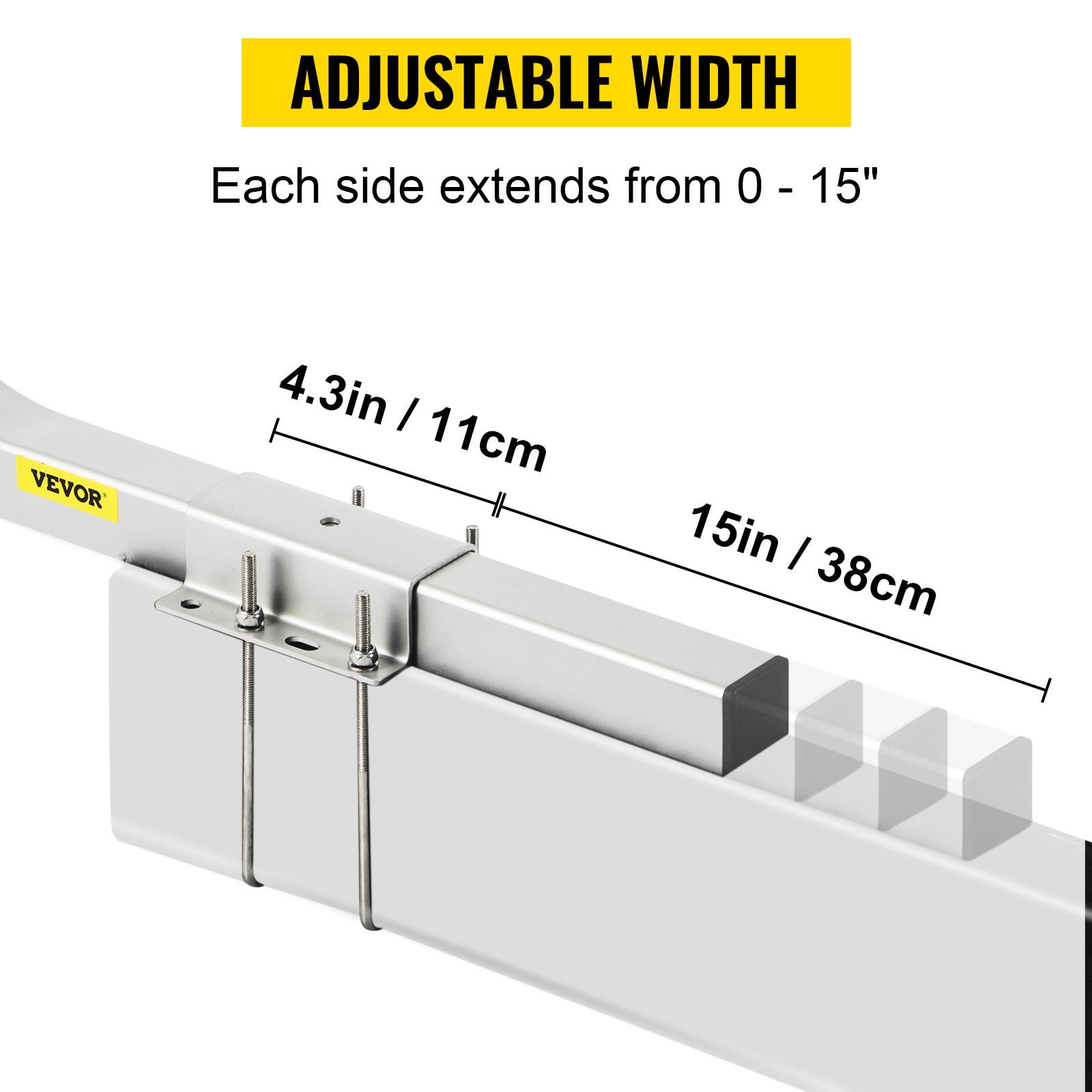 VEVOR Boat Trailer Guideon, 60", One Pair Steel Trailer Post Guide ons