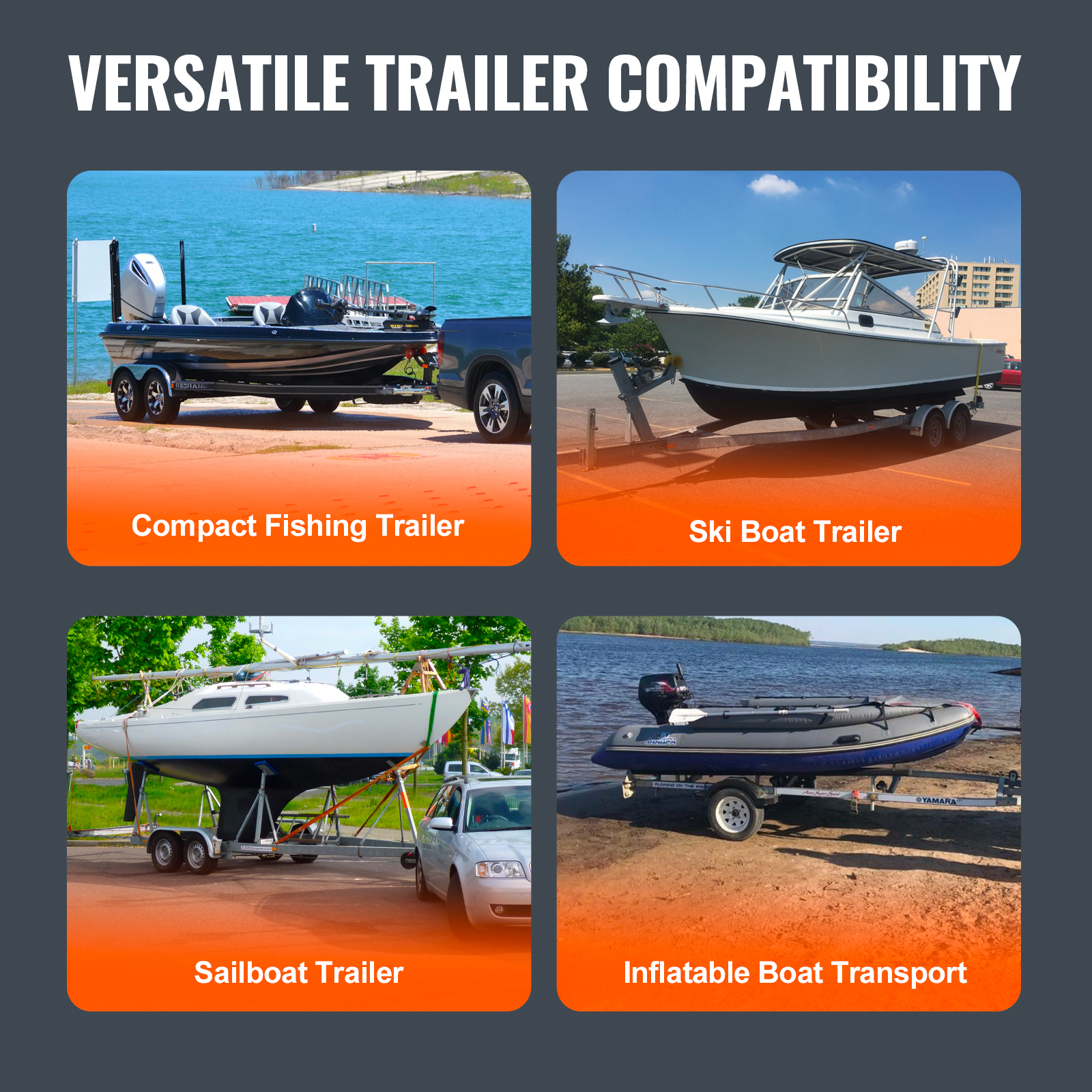 VEVOR Boat Trailer Guide 48/62/43/60/46” Galvanized Guide on PVC Poles Sailboat - Picture 44 of 86