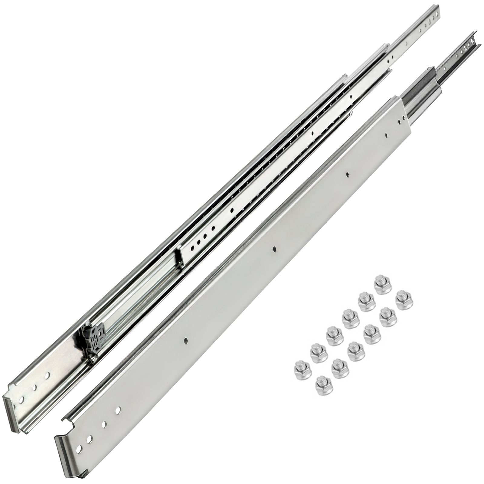 VEVOR Drawer Slides, 500 lb Capacity, 1 Pair 60 Inch Length Soft Close