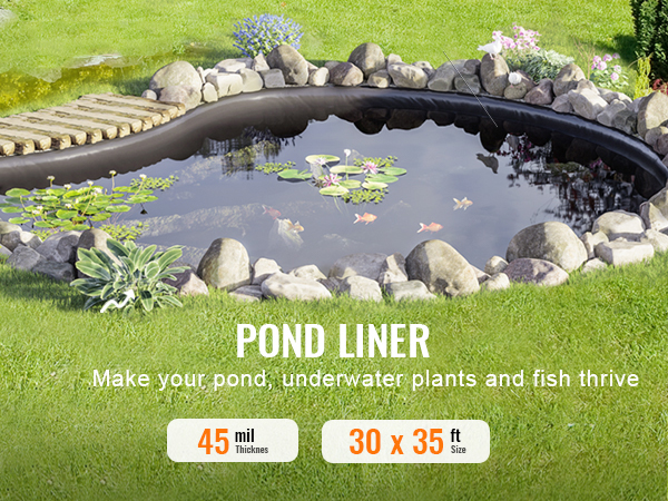Bâche Pour Bassin – HDPE 0,13 Mm – Étanche, Résistante Aux UV – Taille 3x4m à 10x15m