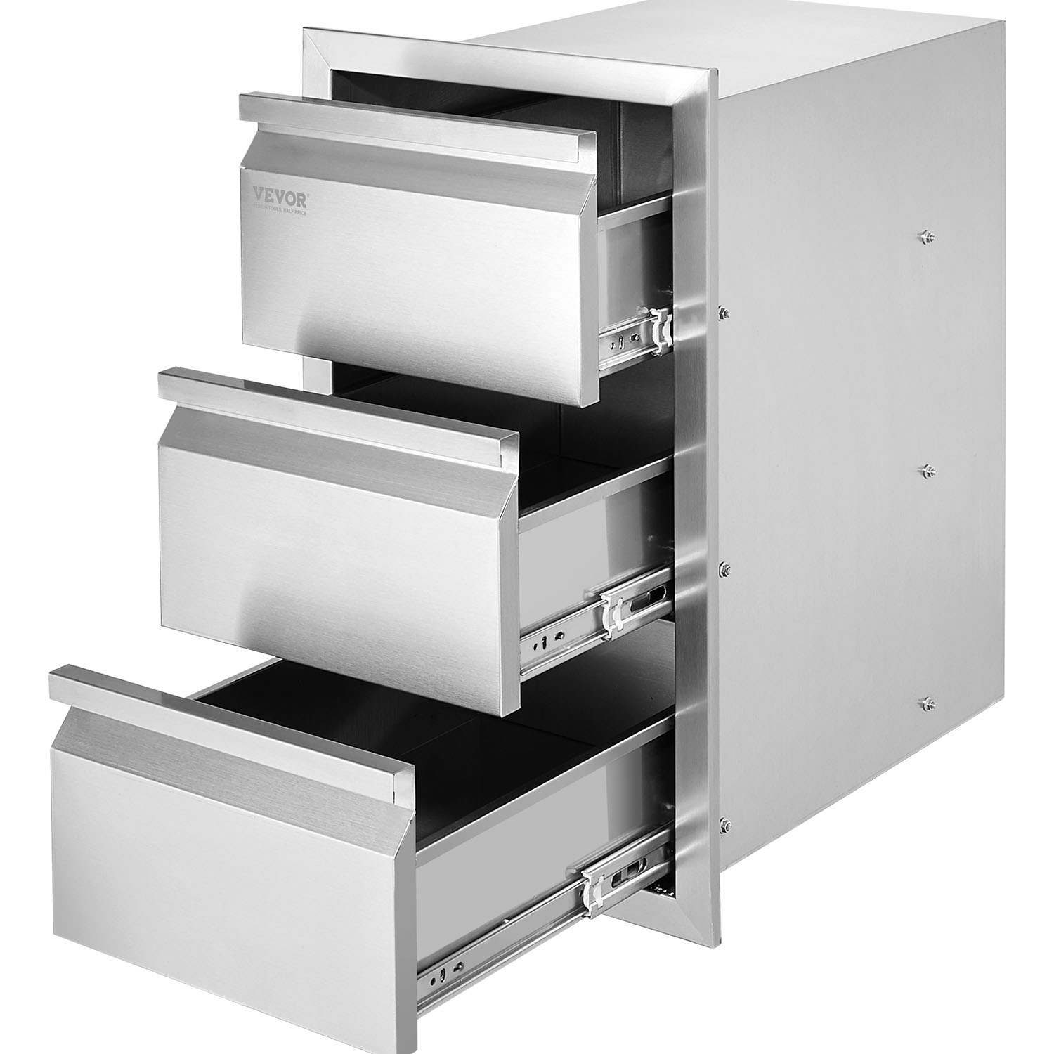 thumbnail image 2 of 13x21 Outdoor Kitchen Drawer 2-Tier Stainless Steel BBQ Island Storage – 132lb Capacity 2 of 5