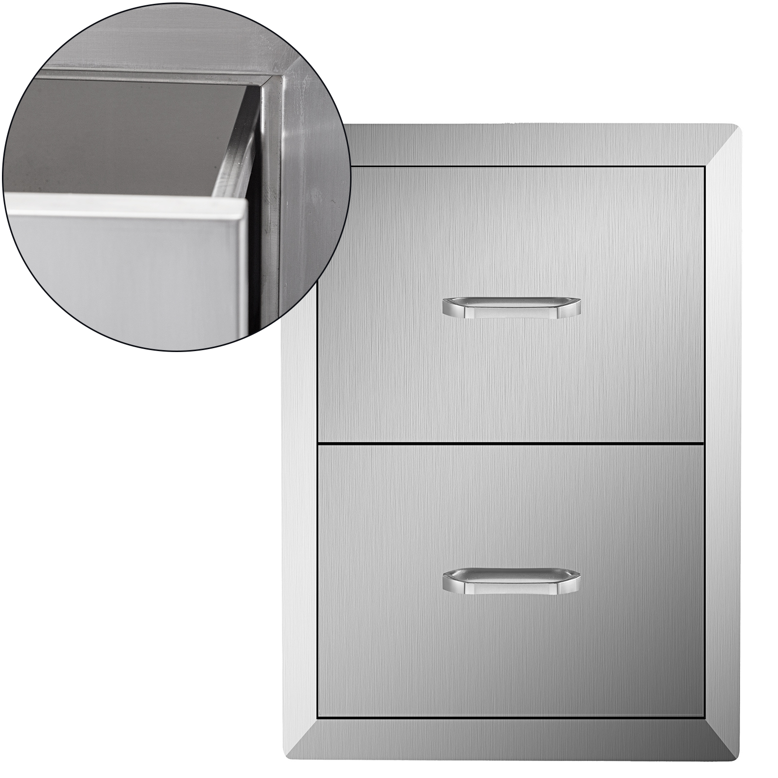 Vevor Stainless Steel Outdoor Kitchen Drawers, Drawers Outdoor 15.2 X